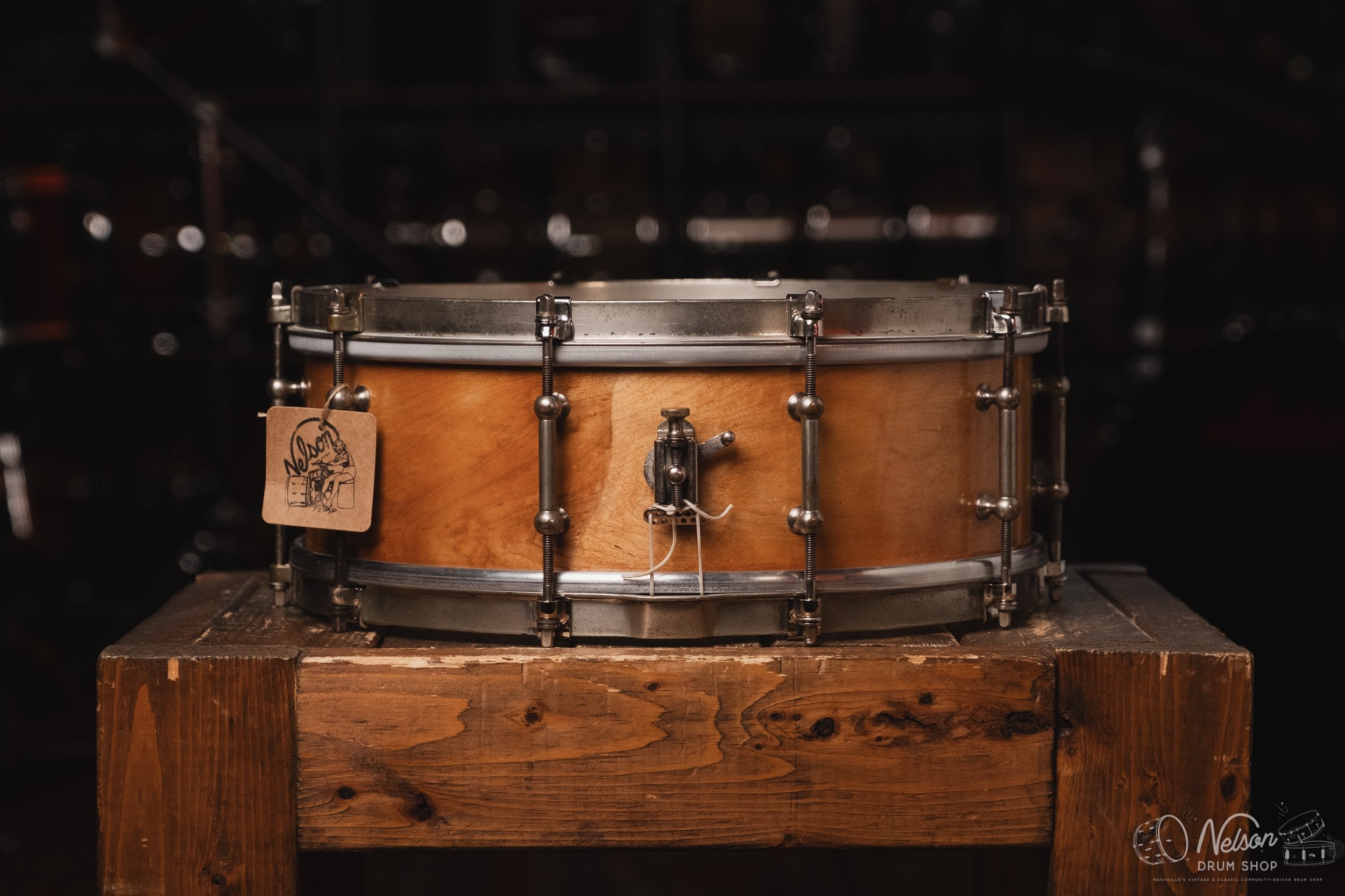 Early 1930s Ludwig 'Standard Model' Solid Ply Maple Refinished - 5x14