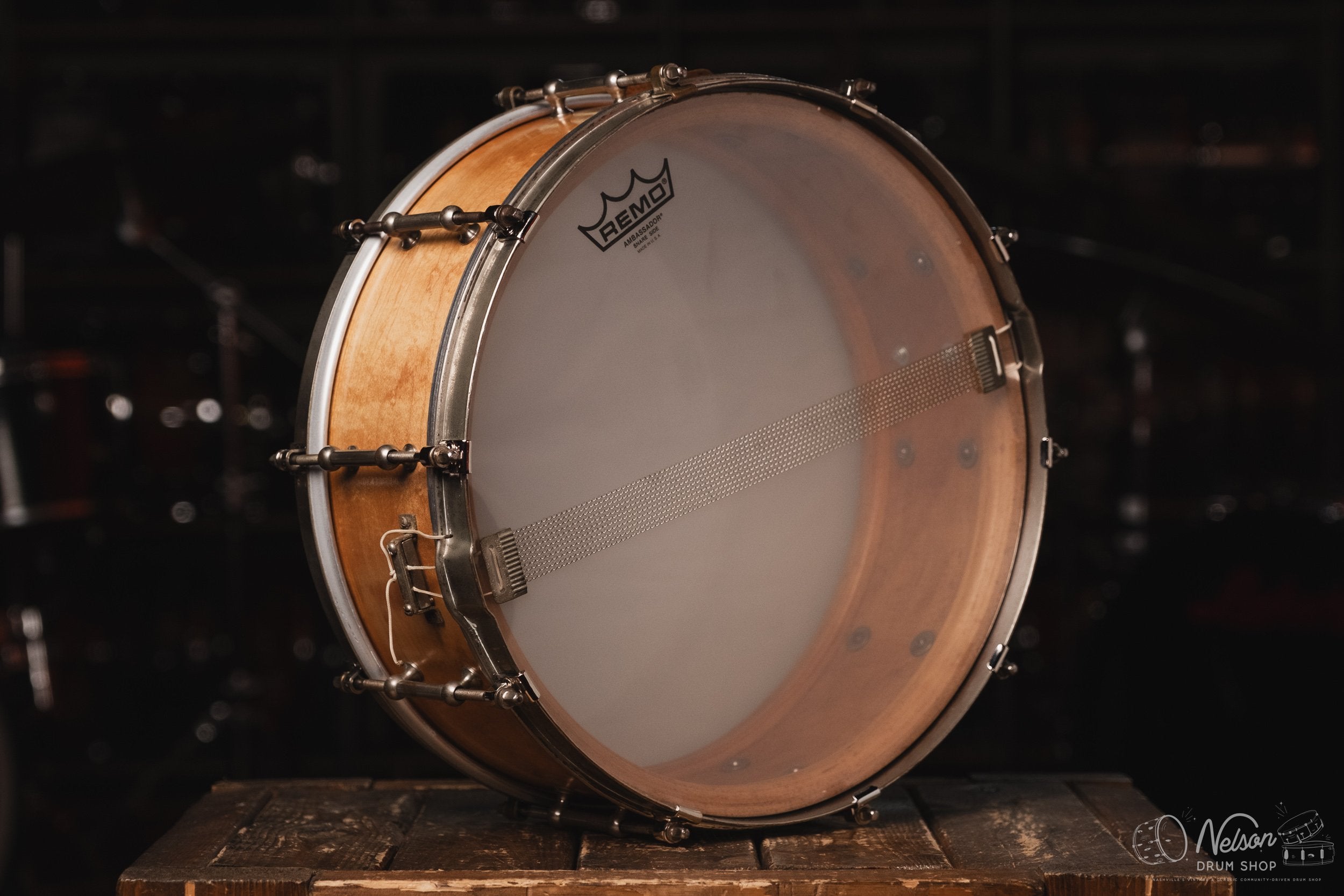 Early 1930s Ludwig 'Standard Model' Solid Ply Maple Refinished - 5x14