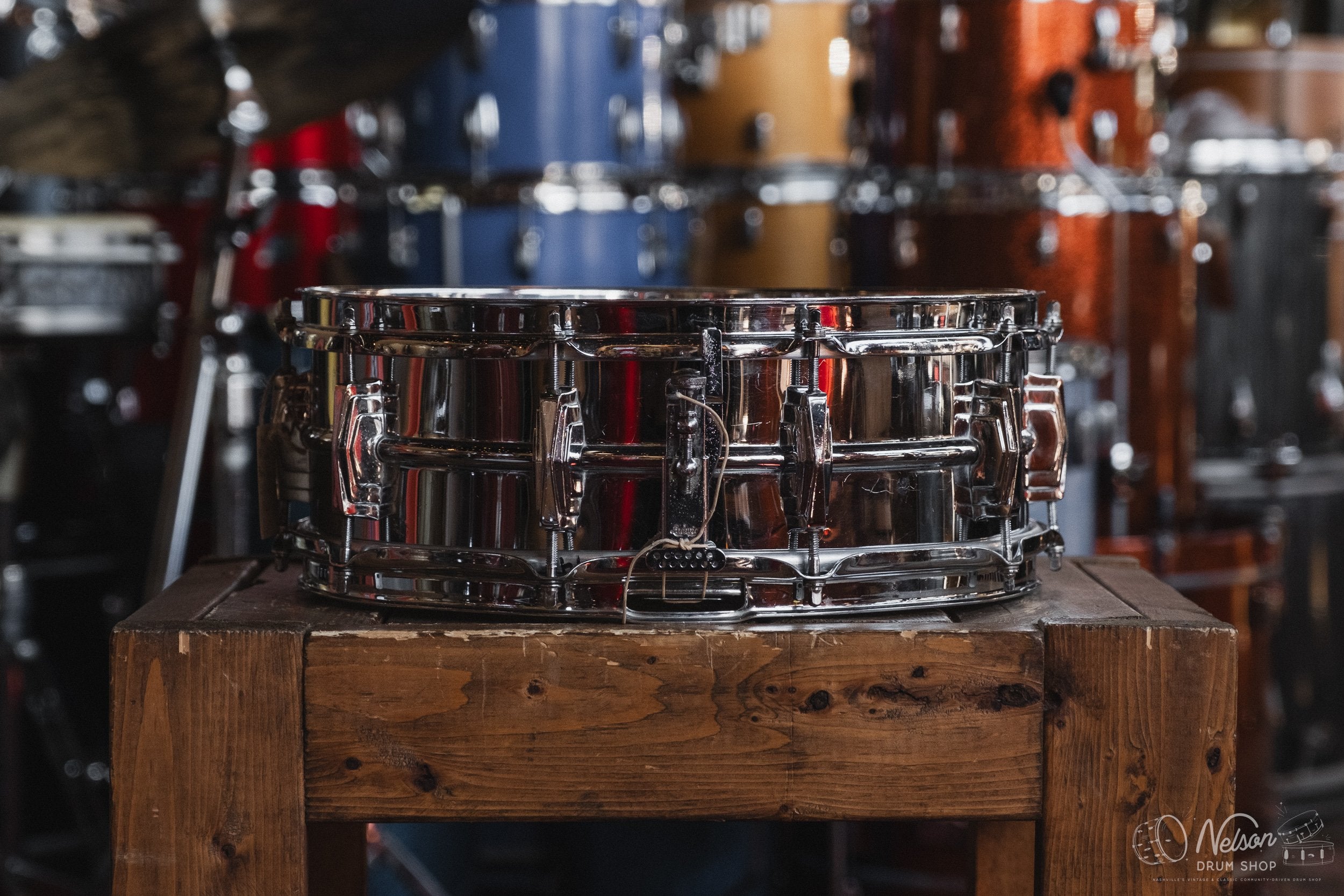 1960s Ludwig Pre-Serial 'Super' Chrome Over Brass - 5x14