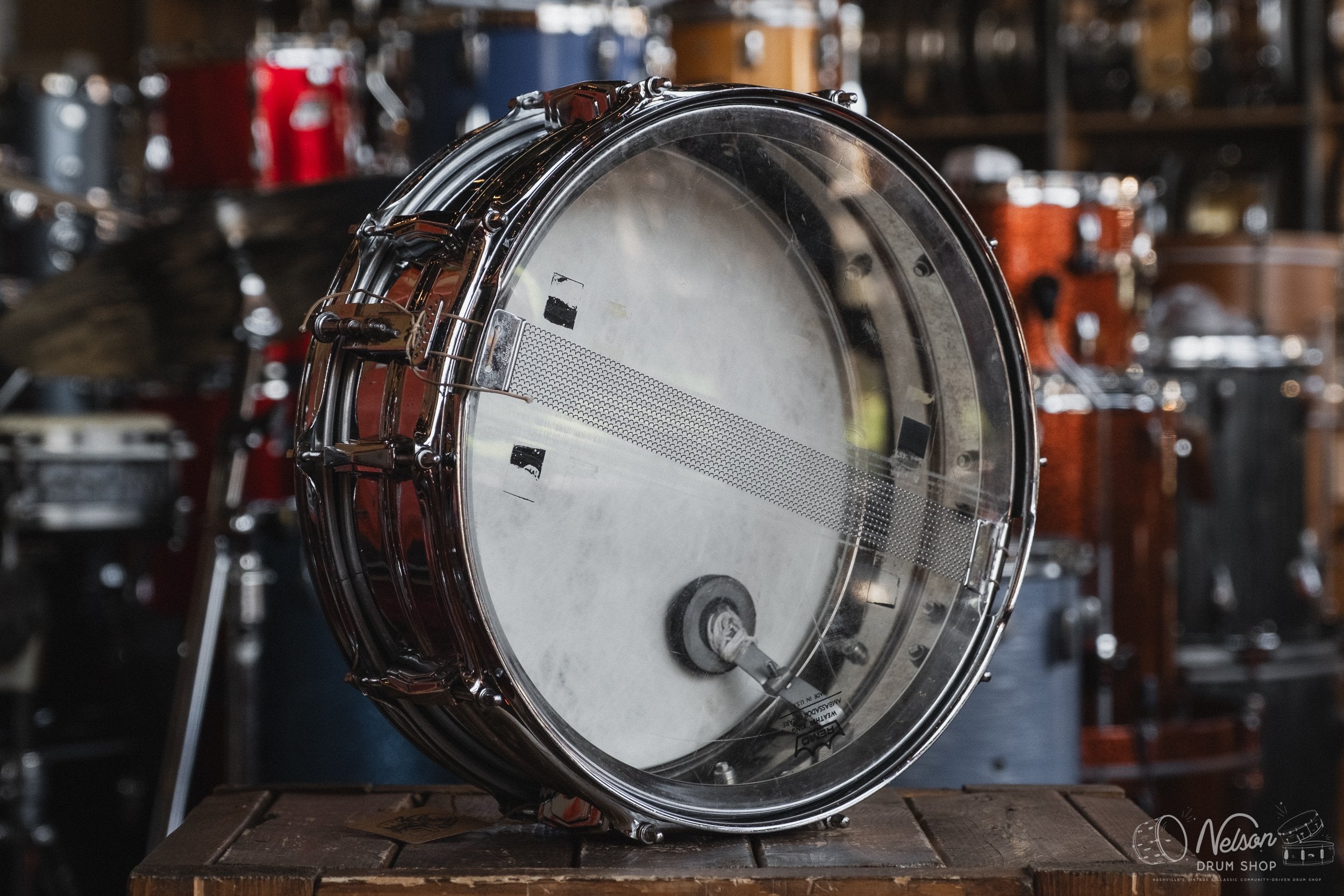 1960s Ludwig Pre-Serial 'Super' Chrome Over Brass - 5x14