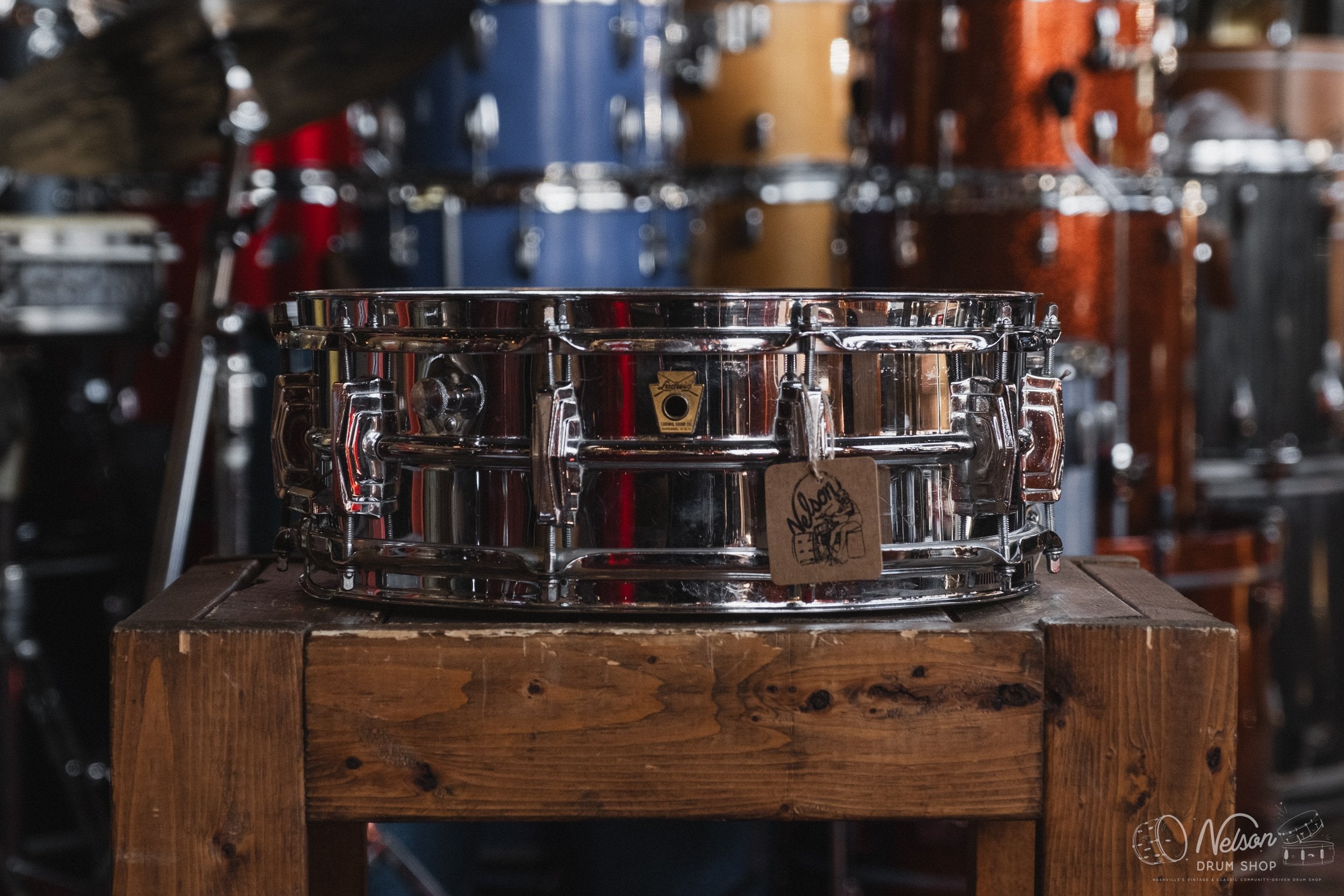 1960s Ludwig Pre-Serial 'Super' Chrome Over Brass - 5x14