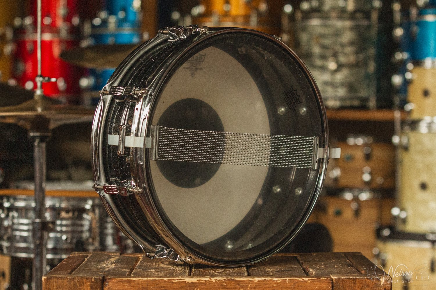 1990s Ludwig Acrolite in Black Galaxy - 5x14