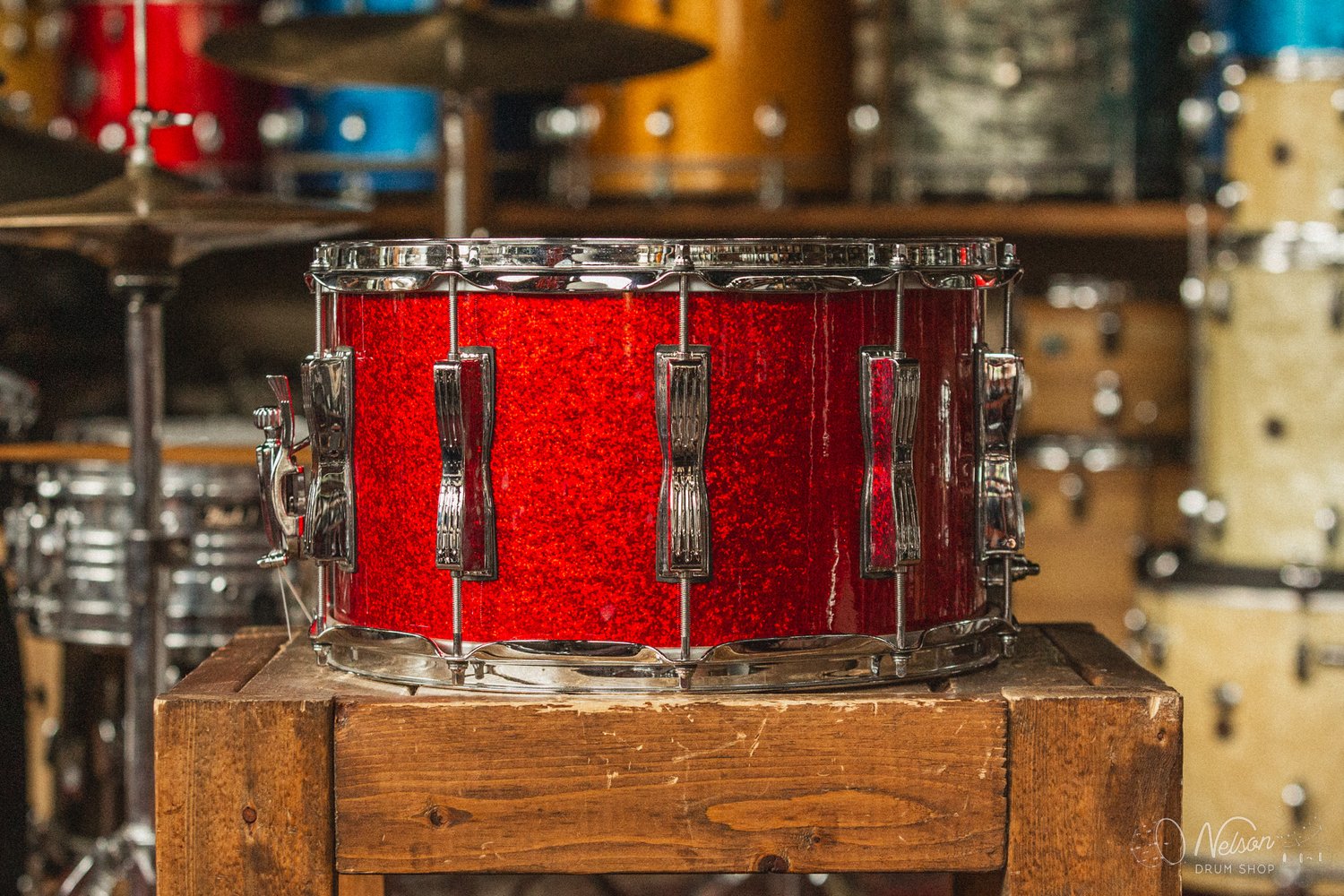 Ludwig Classic Maple in Red Sparkle - 8x14