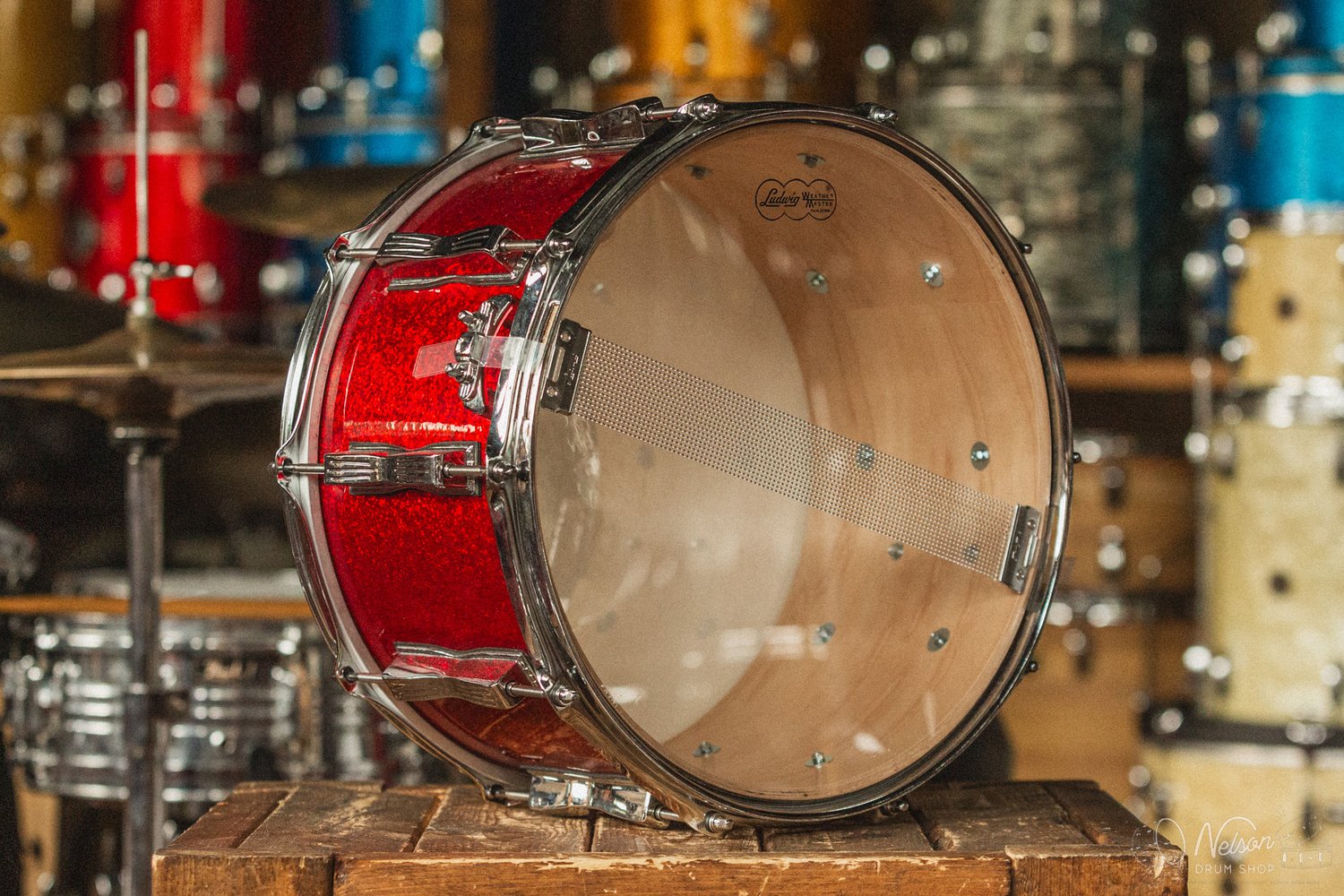 Ludwig Classic Maple in Red Sparkle - 8x14