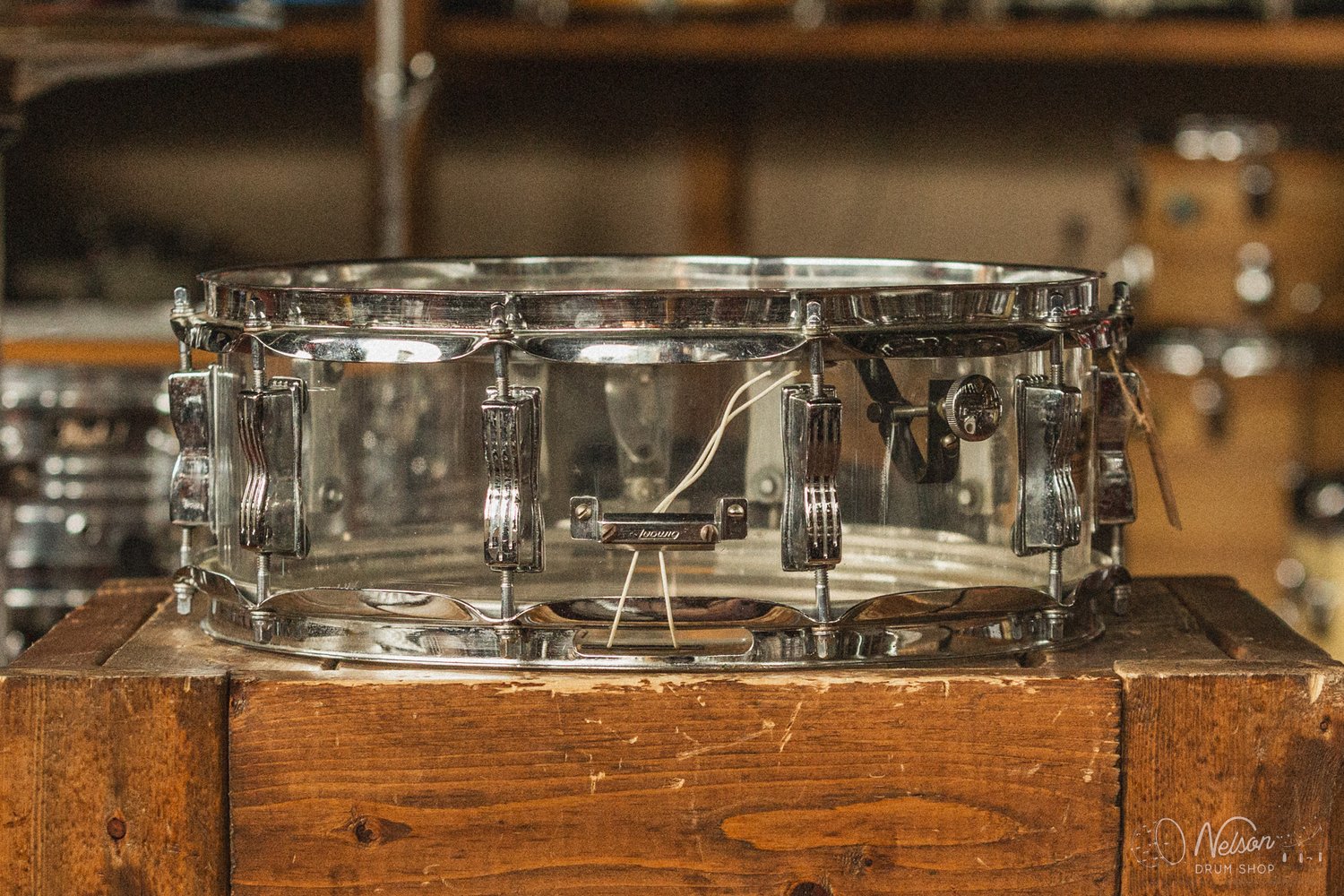 1970s Ludwig Vistalite in Clear - 5x14