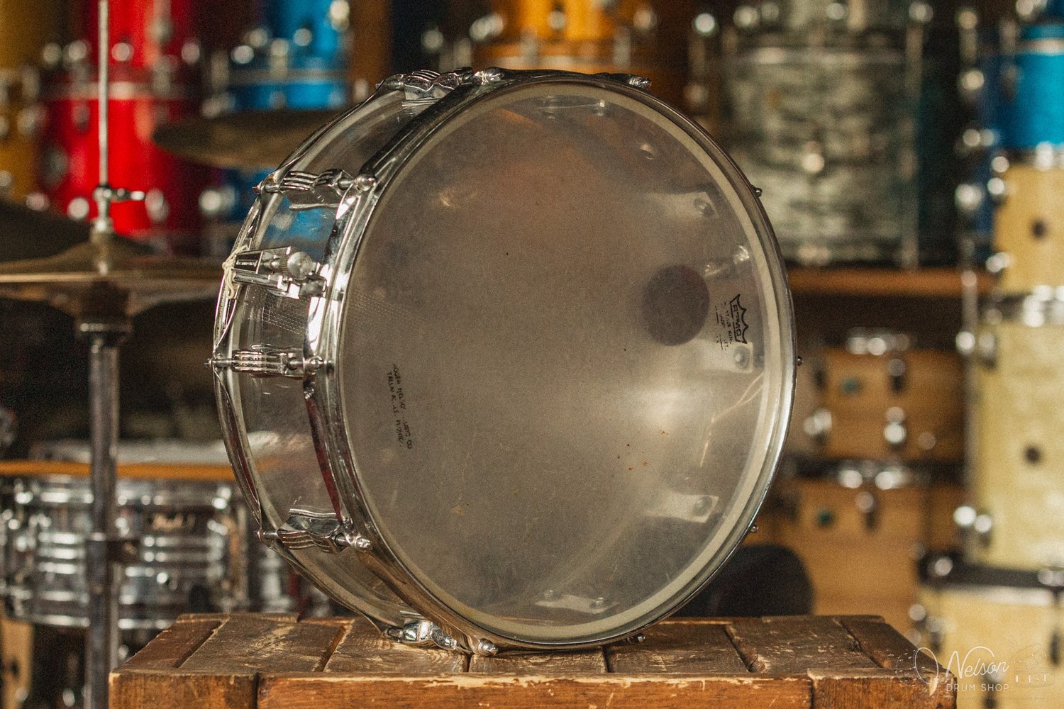 1970s Ludwig Vistalite in Clear - 5x14