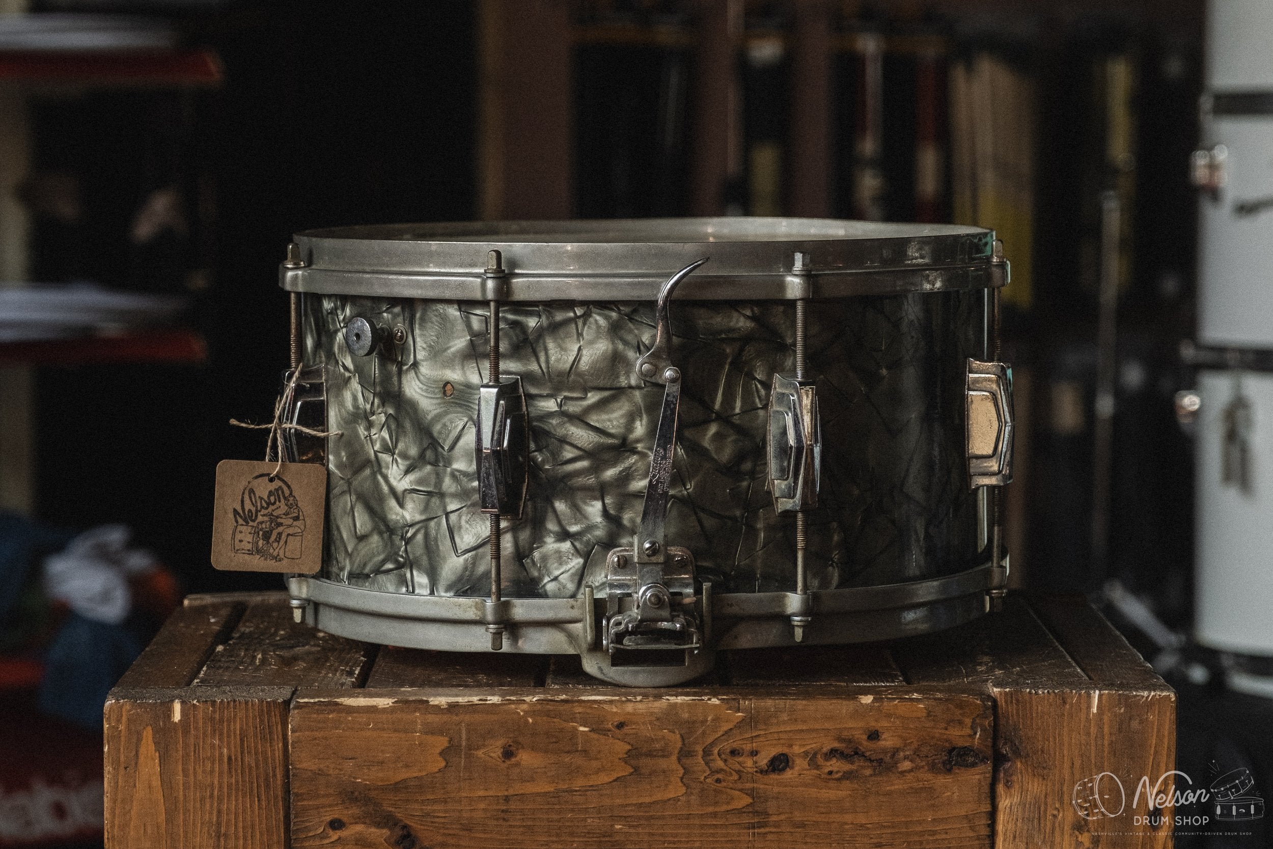 Apr 1940 Ludwig & Ludwig 'Super-Ludwig' in Black Diamond Pearl - 6.5x14