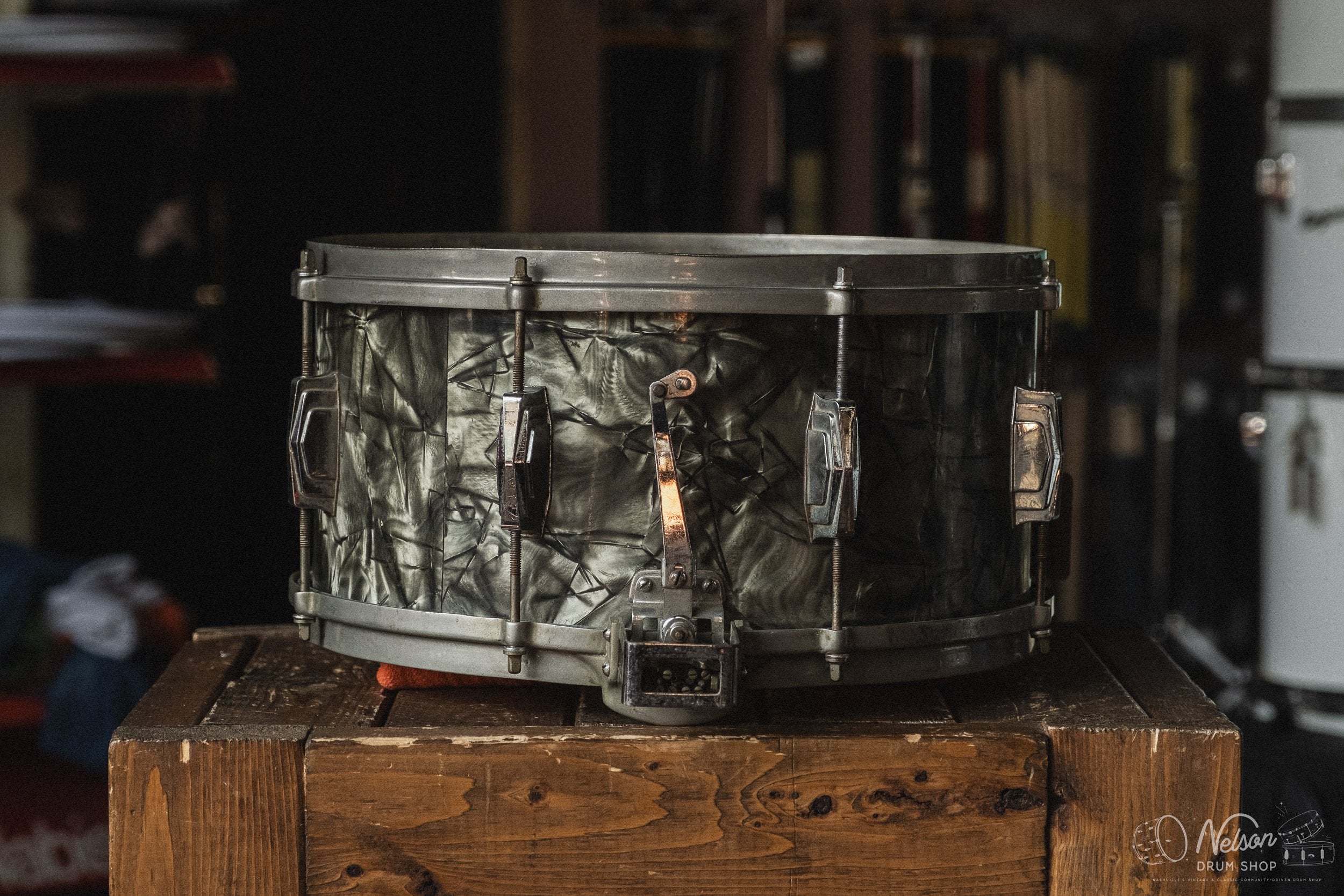 Apr 1940 Ludwig & Ludwig 'Super-Ludwig' in Black Diamond Pearl - 6.5x14