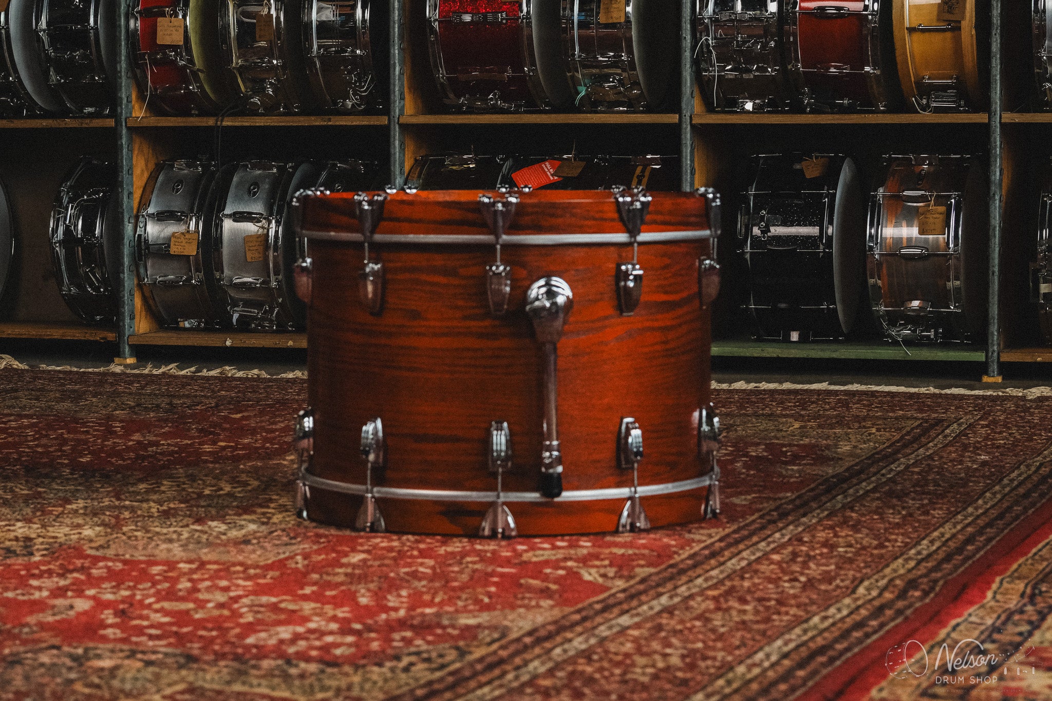 Ludwig Classic Oak 'Fab 4' in Tennessee Whiskey - 14x22, 9x13, 16x16