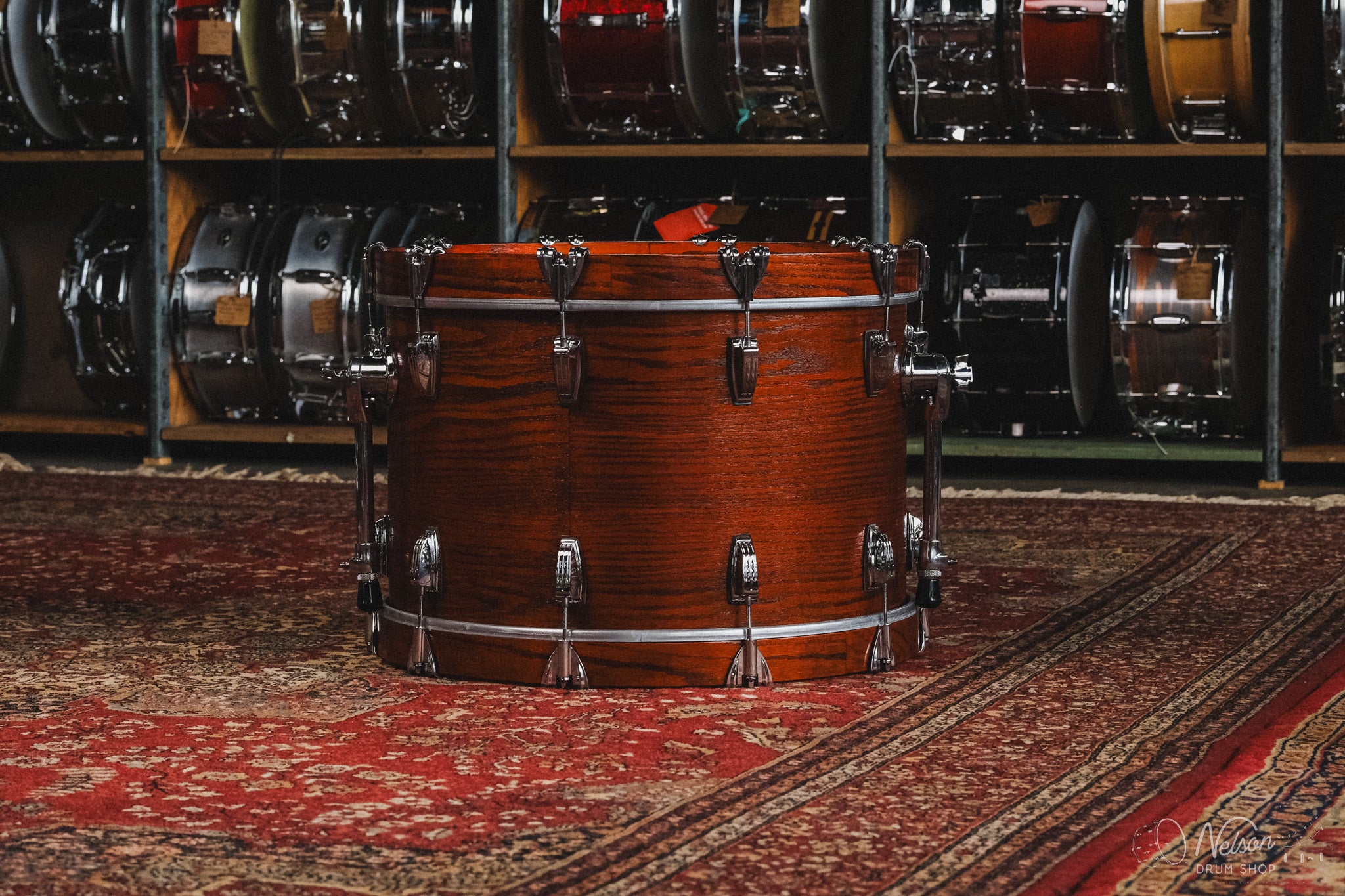 Ludwig Classic Oak 'Fab 4' in Tennessee Whiskey - 14x22, 9x13, 16x16