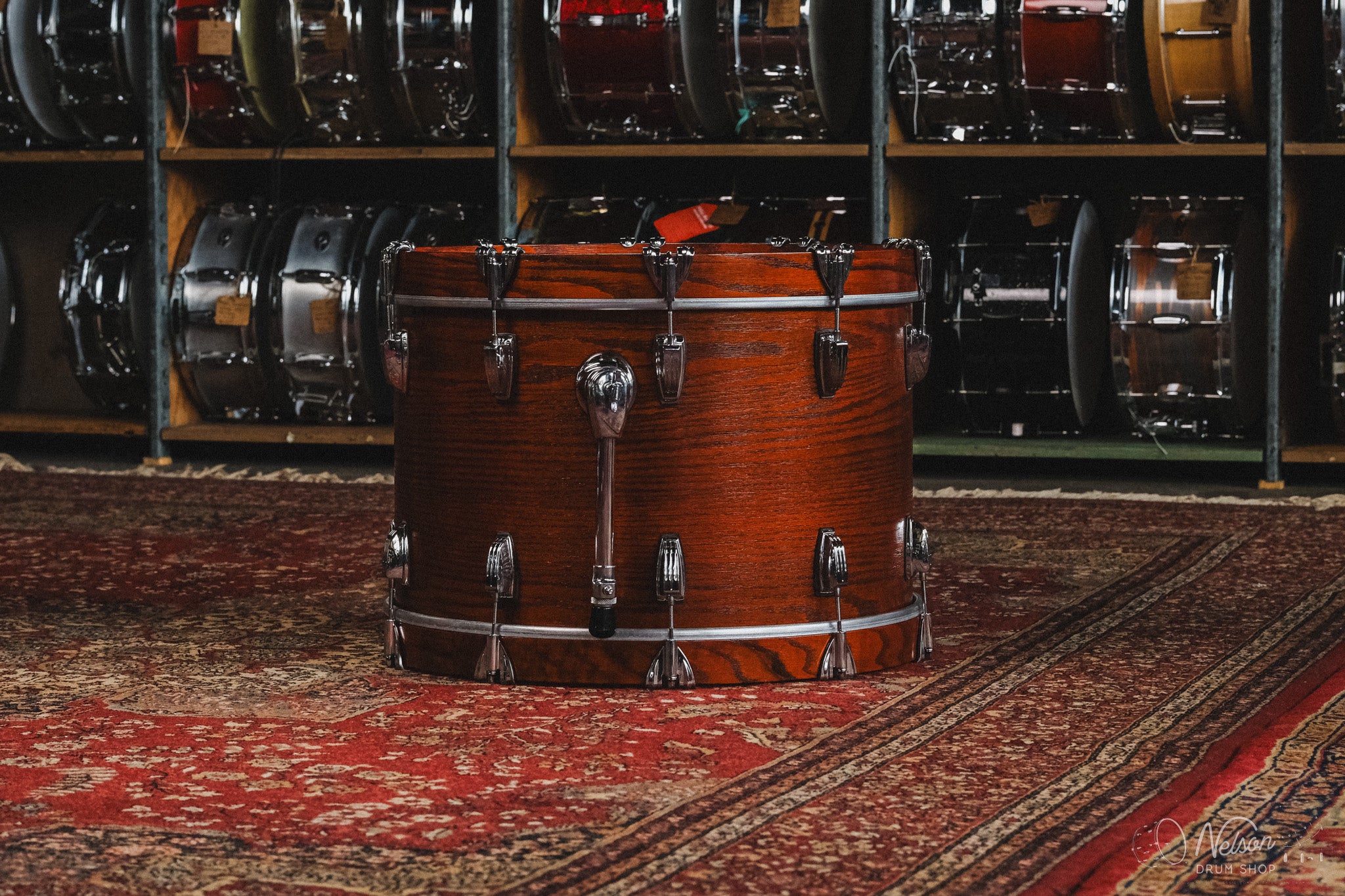 Ludwig Classic Oak 'Fab 4' in Tennessee Whiskey - 14x22, 9x13, 16x16