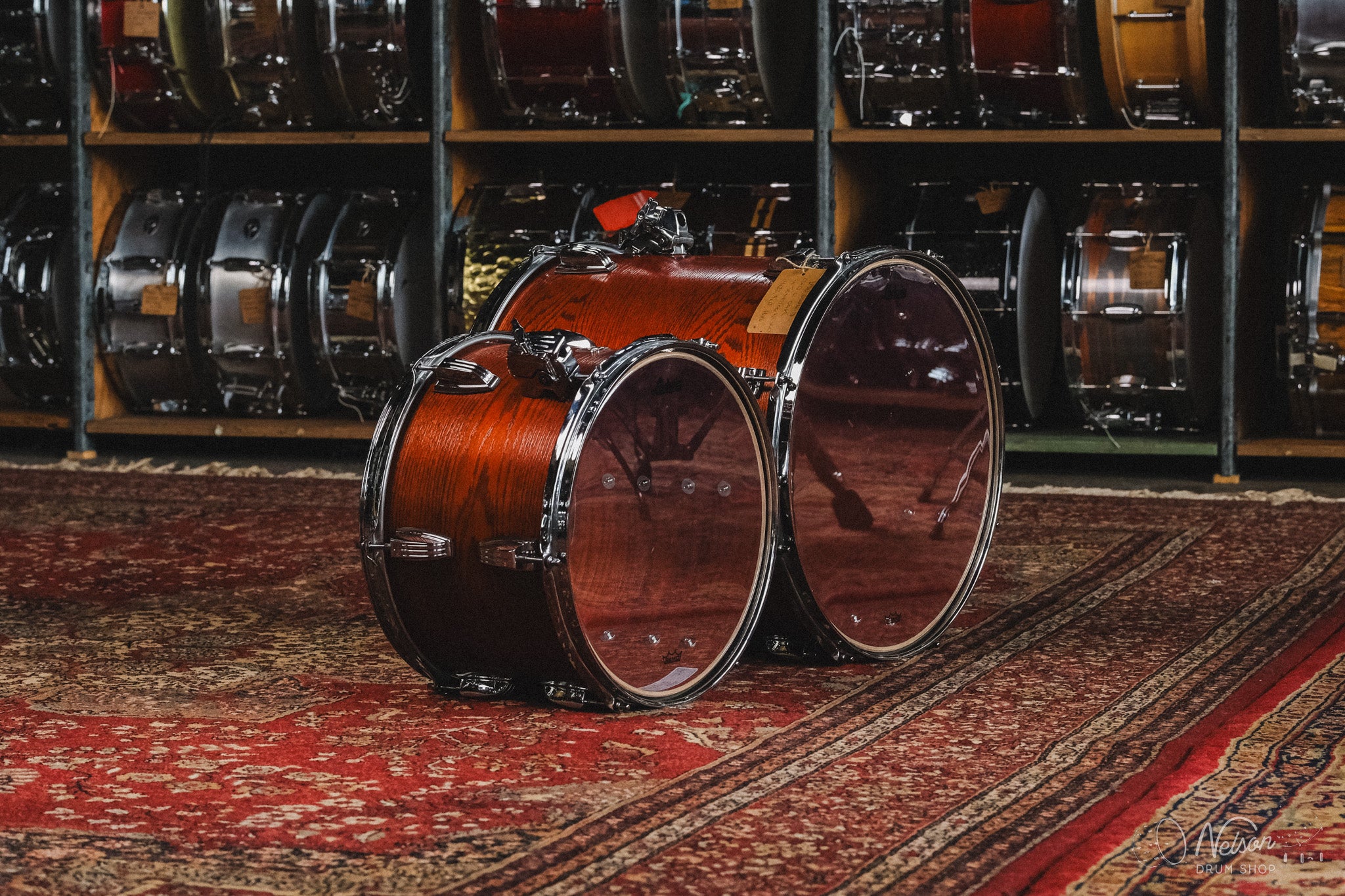 Ludwig Classic Oak 'Fab 4' in Tennessee Whiskey - 14x22, 9x13, 16x16