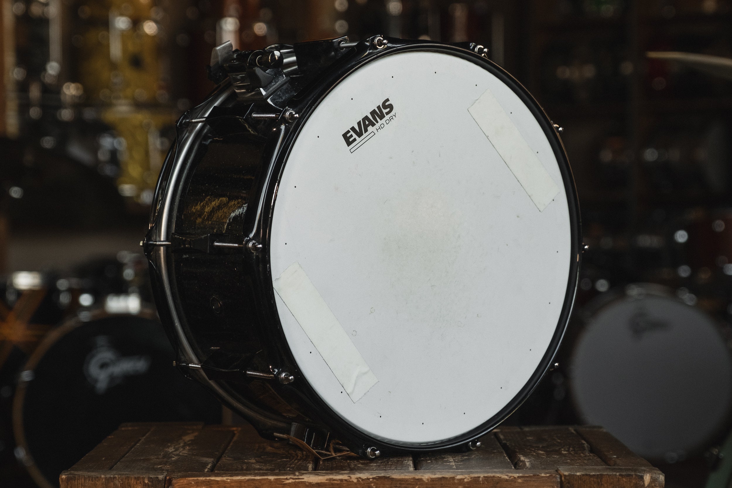 Used Pork Pie Maple in Black Glass Glitter - 7x14