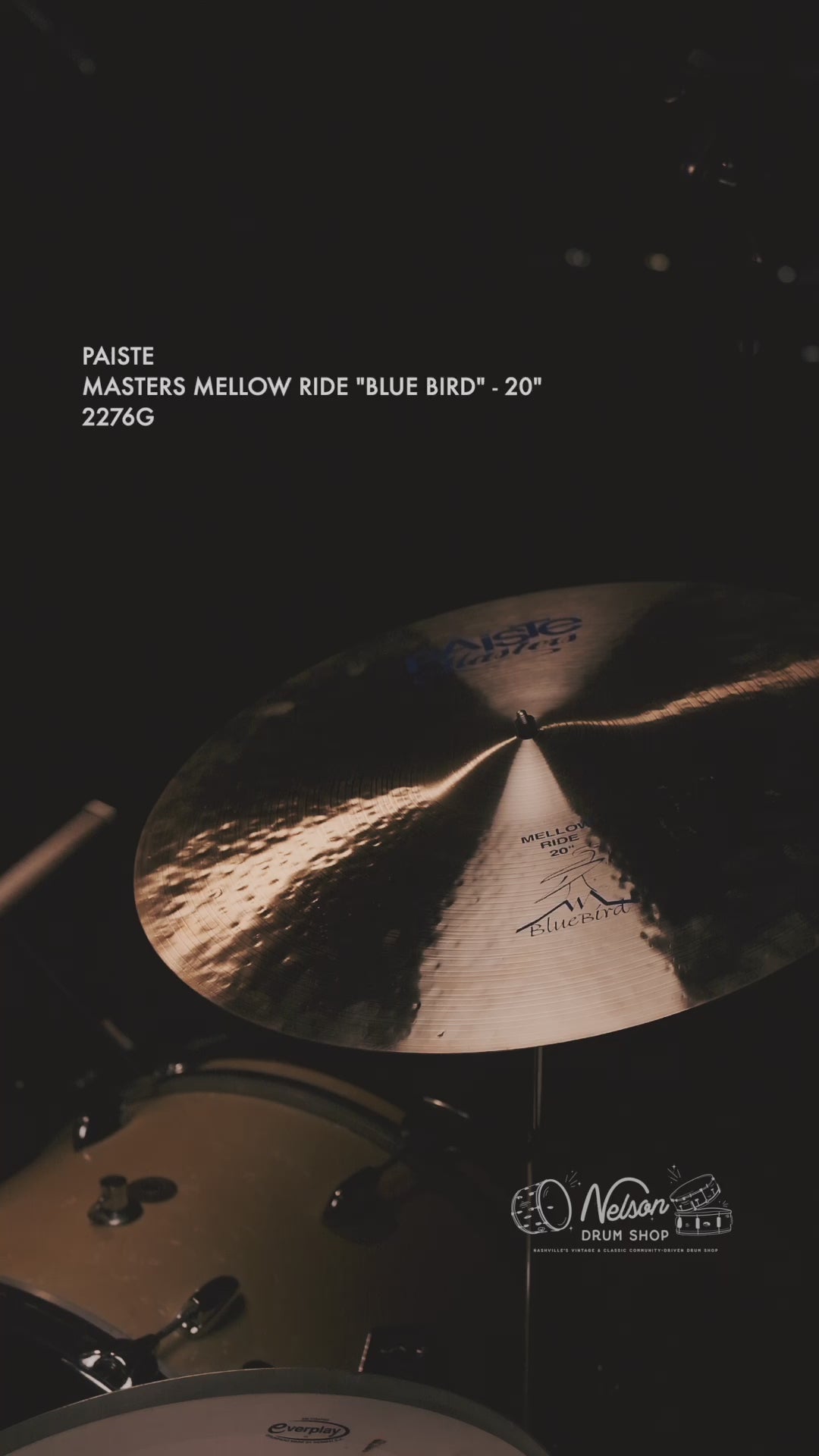 Paiste Masters Mellow Ride "Blue Bird" - 20"