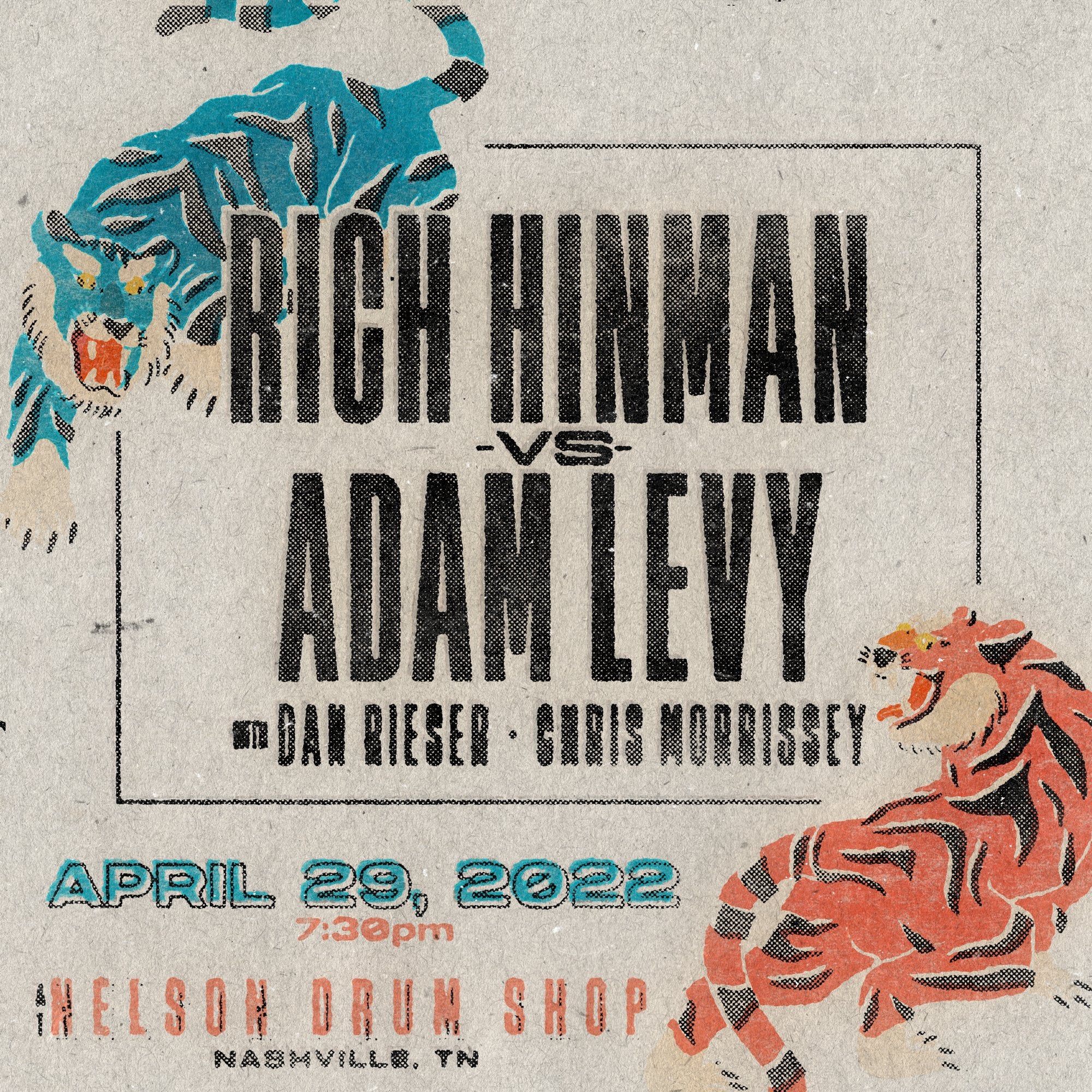 Rich Hinman Vs Adam Levy - with Dan Rieser & Chris Morrissey - April 29th at 7:30pm