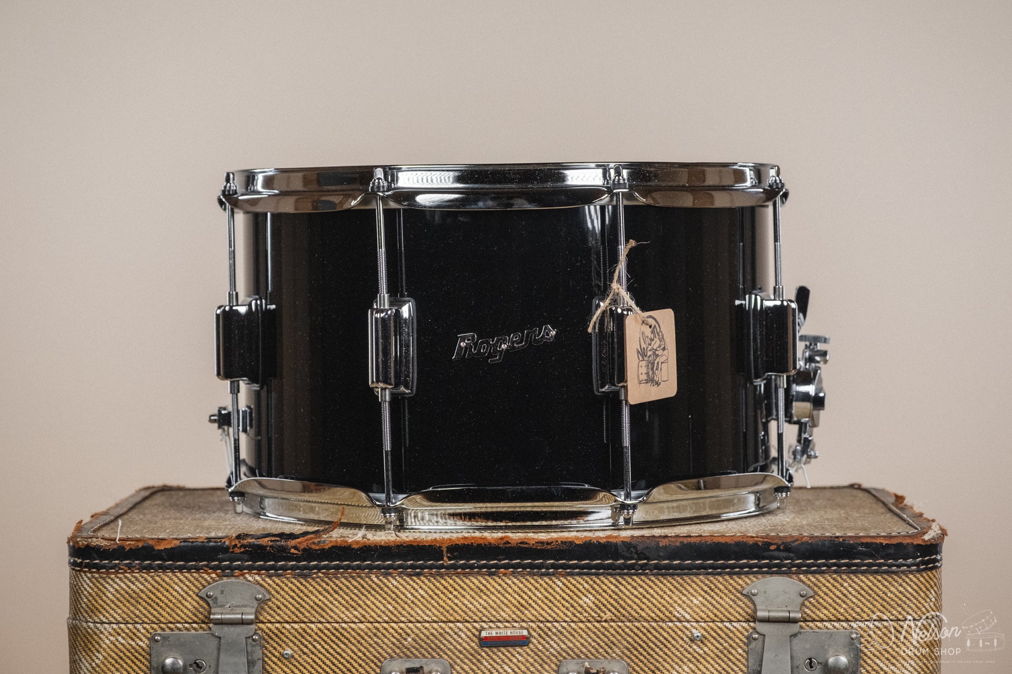 Rogers 'Powertone' in Piano Black - 8x14