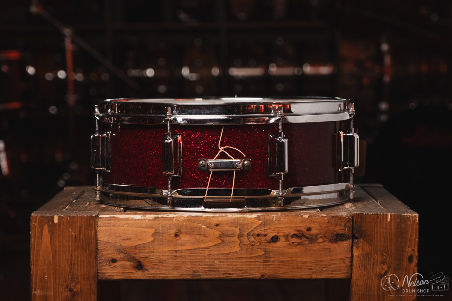 1960s Rogers Dayton Era 'Tower' in Red Sparkle - 5x14