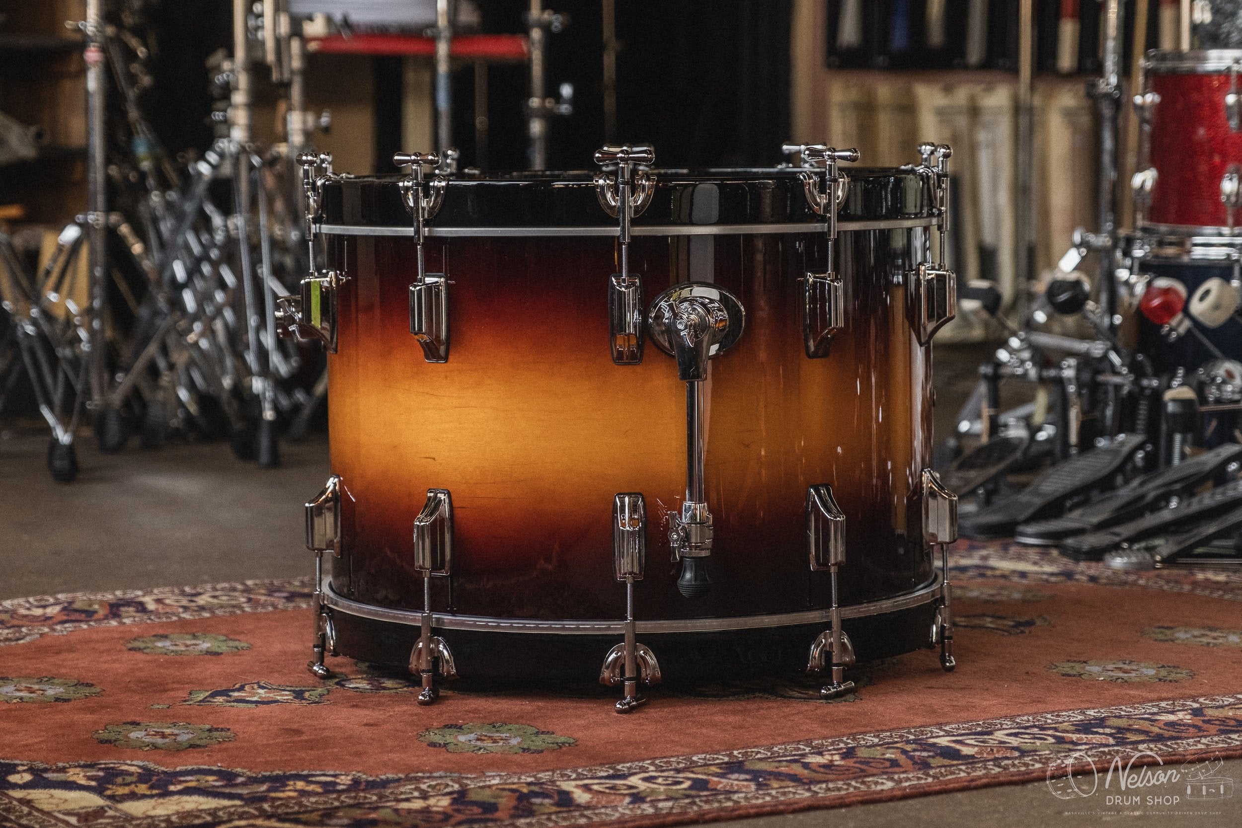 Rogers 'PowerTone' in Sunburst Lacquer - 14x22. 9x13, 16x16