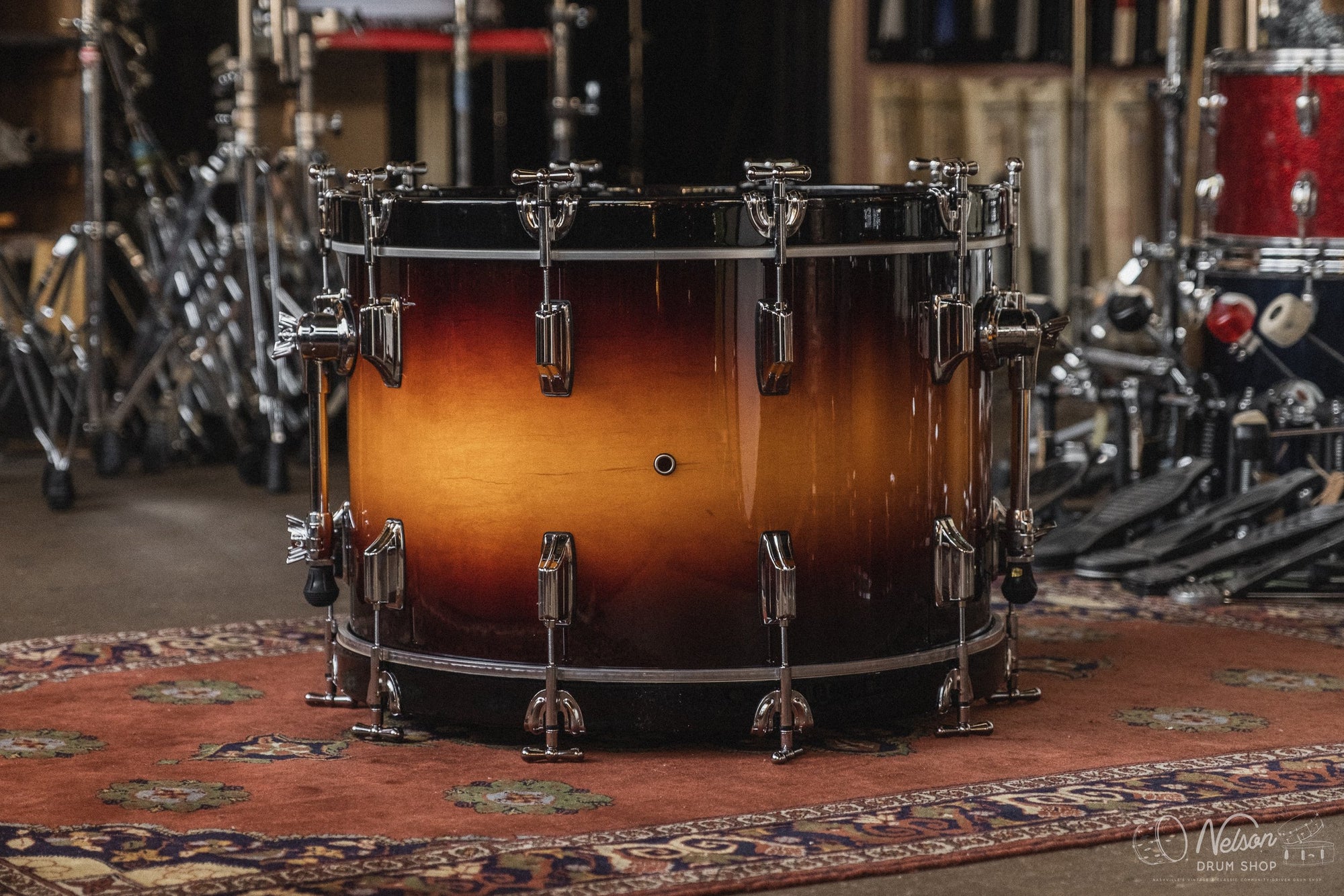 Rogers 'PowerTone' in Sunburst Lacquer - 14x22. 9x13, 16x16