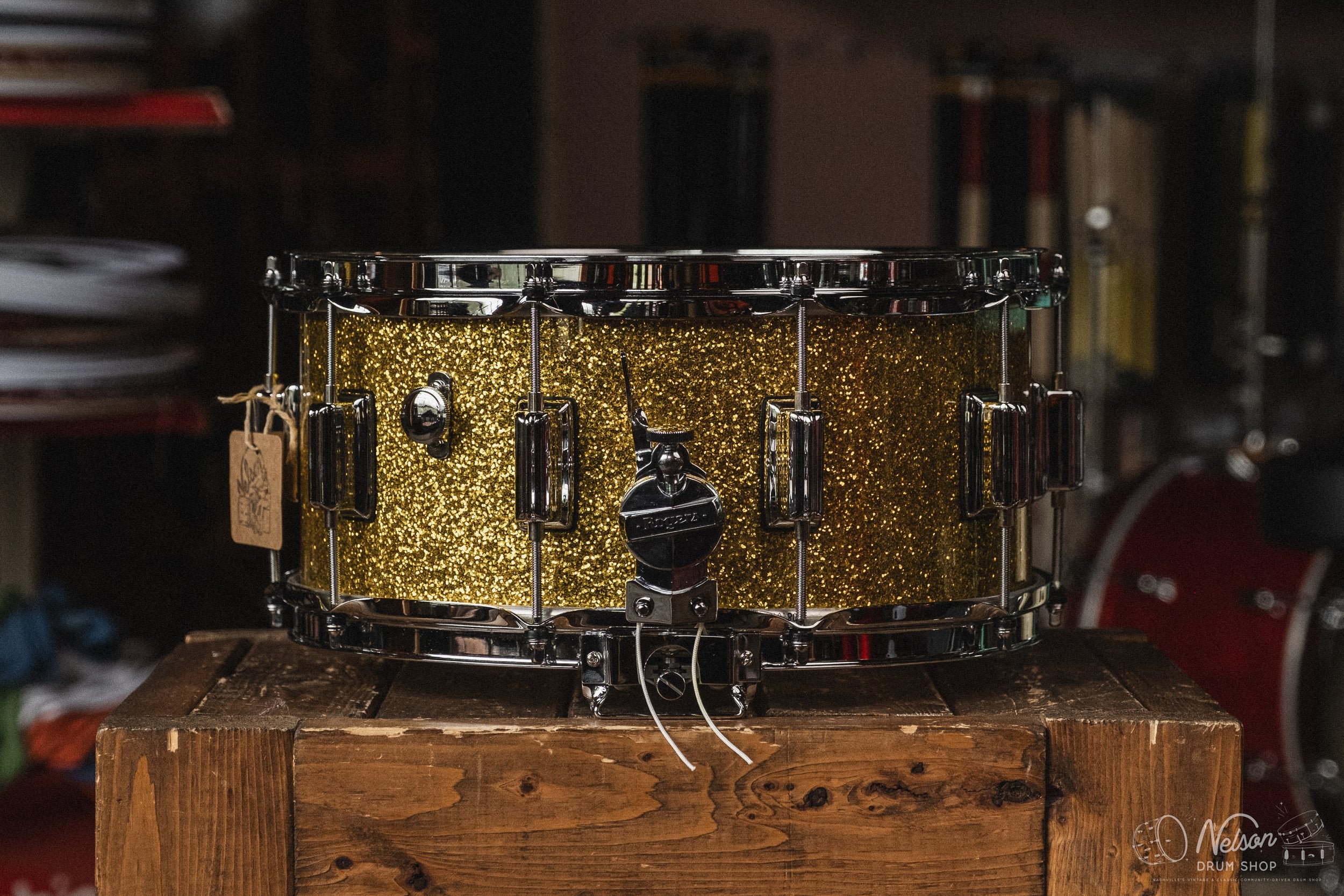 Rogers 'Dyna-Sonic' in Gold Sparkle - 6.5x14