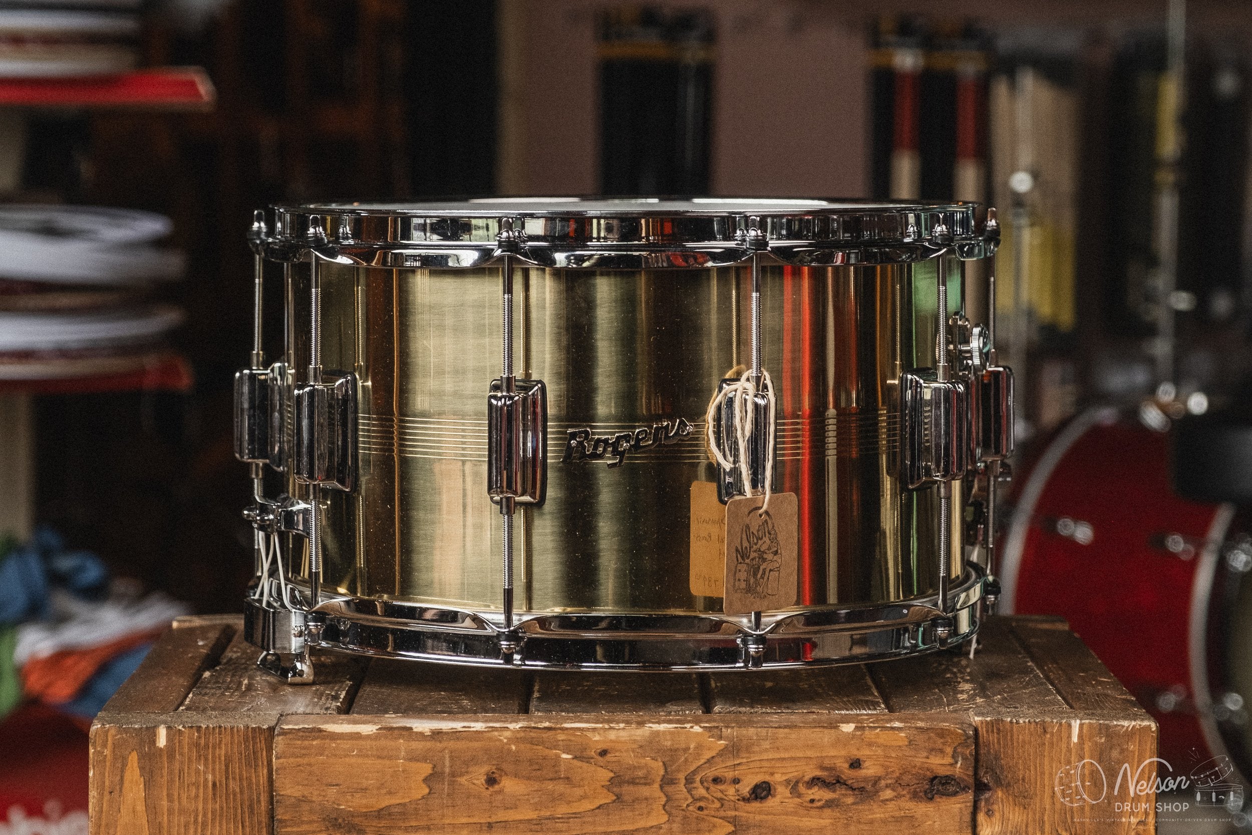 Rogers 'Dyna-Sonic' in Natural Brass - 8x14