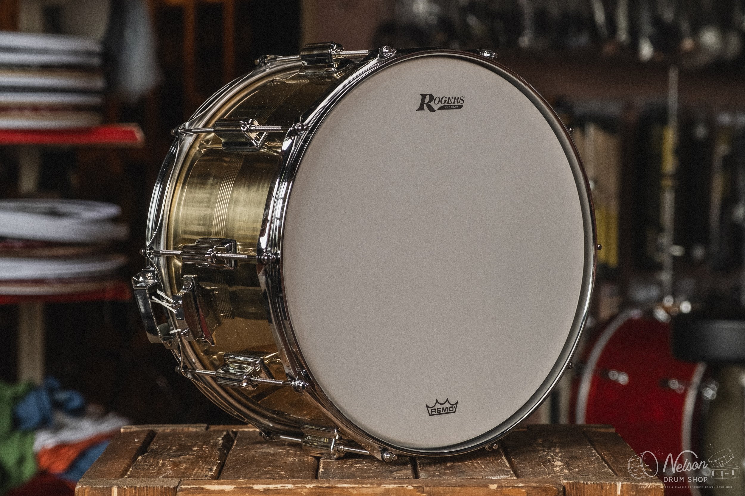 Rogers 'Dyna-Sonic' in Natural Brass - 8x14