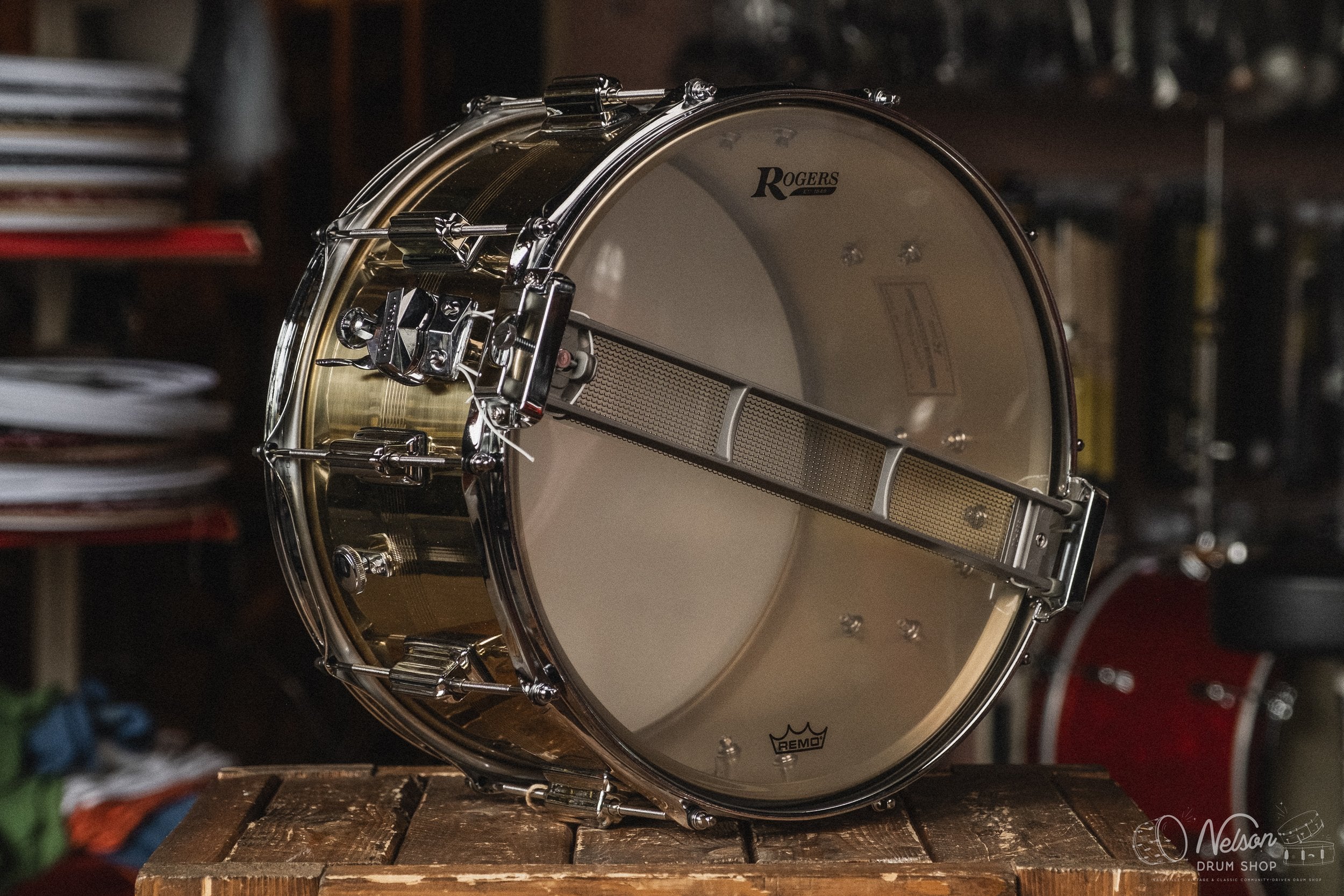 Rogers 'Dyna-Sonic' in Natural Brass - 8x14