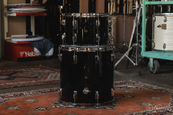 Rogers 'PowerTone' in Piano Black Lacquer - 14x24, 9x13, 16x16