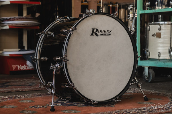 Rogers 'PowerTone' in Piano Black Lacquer - 14x24, 9x13, 16x16