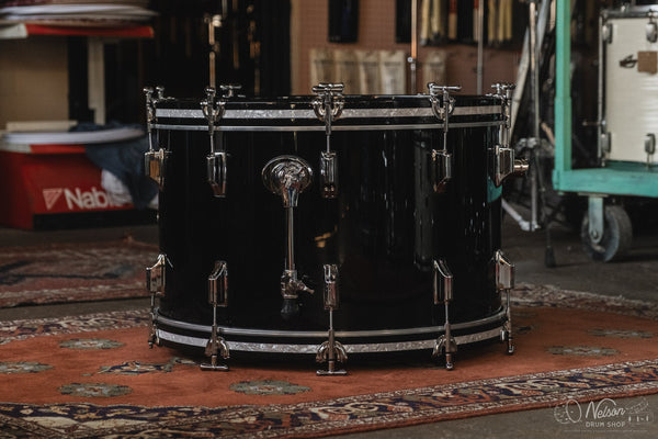 Rogers 'PowerTone' in Piano Black Lacquer - 14x24, 9x13, 16x16