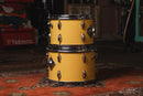 1970s Slingerland 'New Rock Outfit' in Yellow Gloss - 14x22, 8x12, 9x13, 16x16