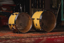 1970s Slingerland 'New Rock Outfit' in Yellow Gloss - 14x22, 8x12, 9x13, 16x16