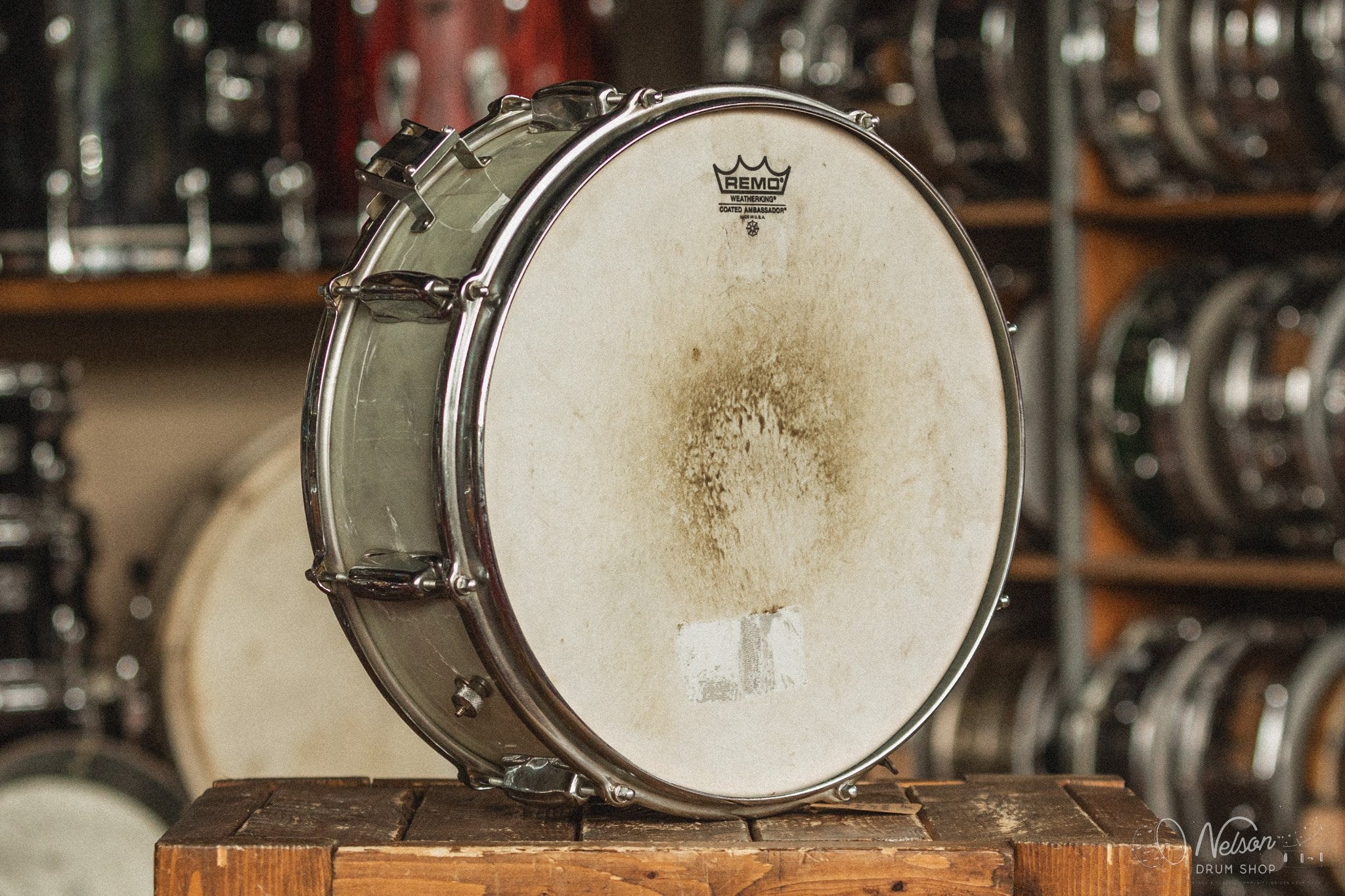 1960s Slingerland Artist Model in White Marine Pearl - 5.5x14