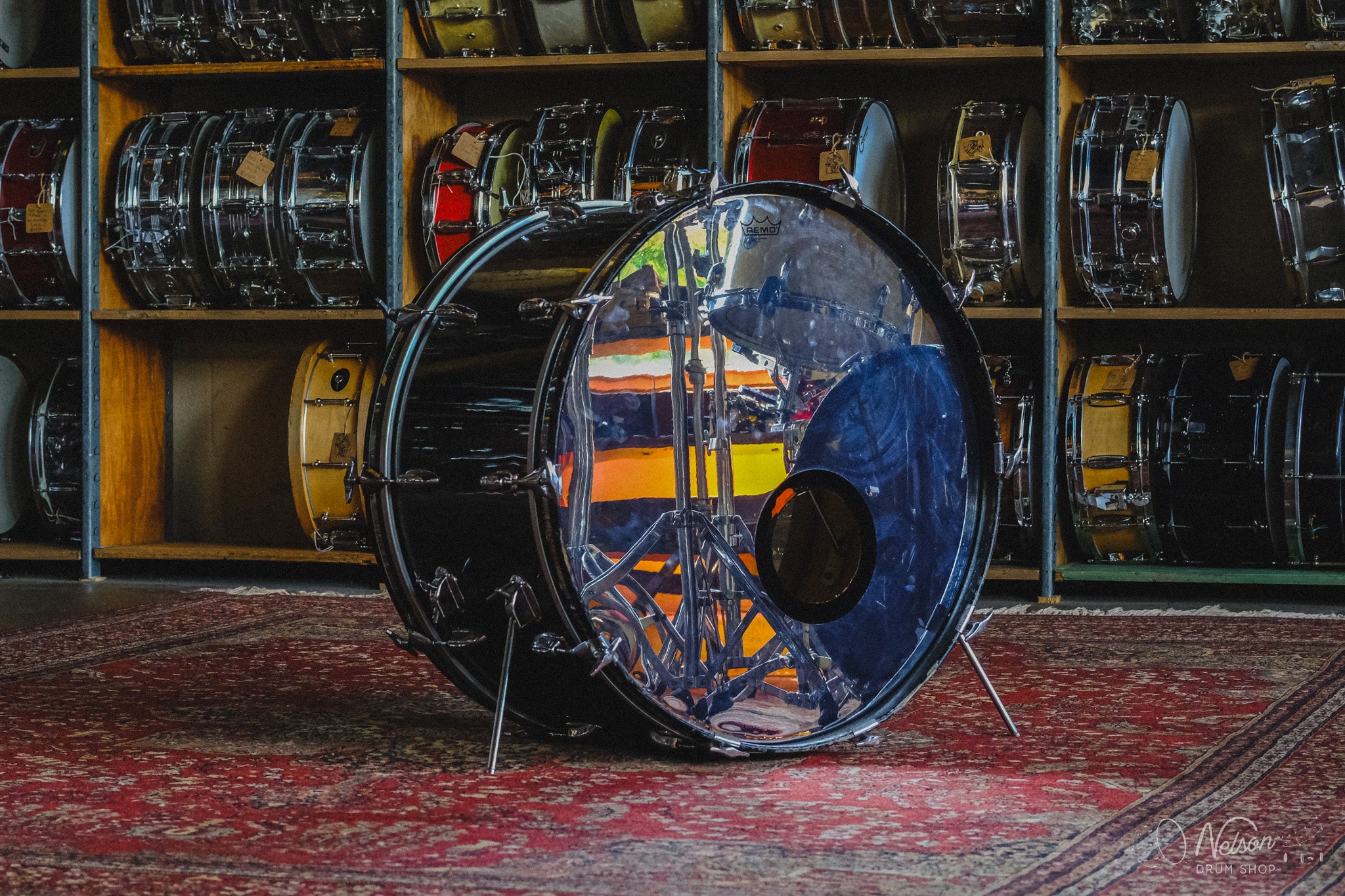 1970s Slingerland 3 ply in Black Chrome - 14x26, 9x13, 16x16