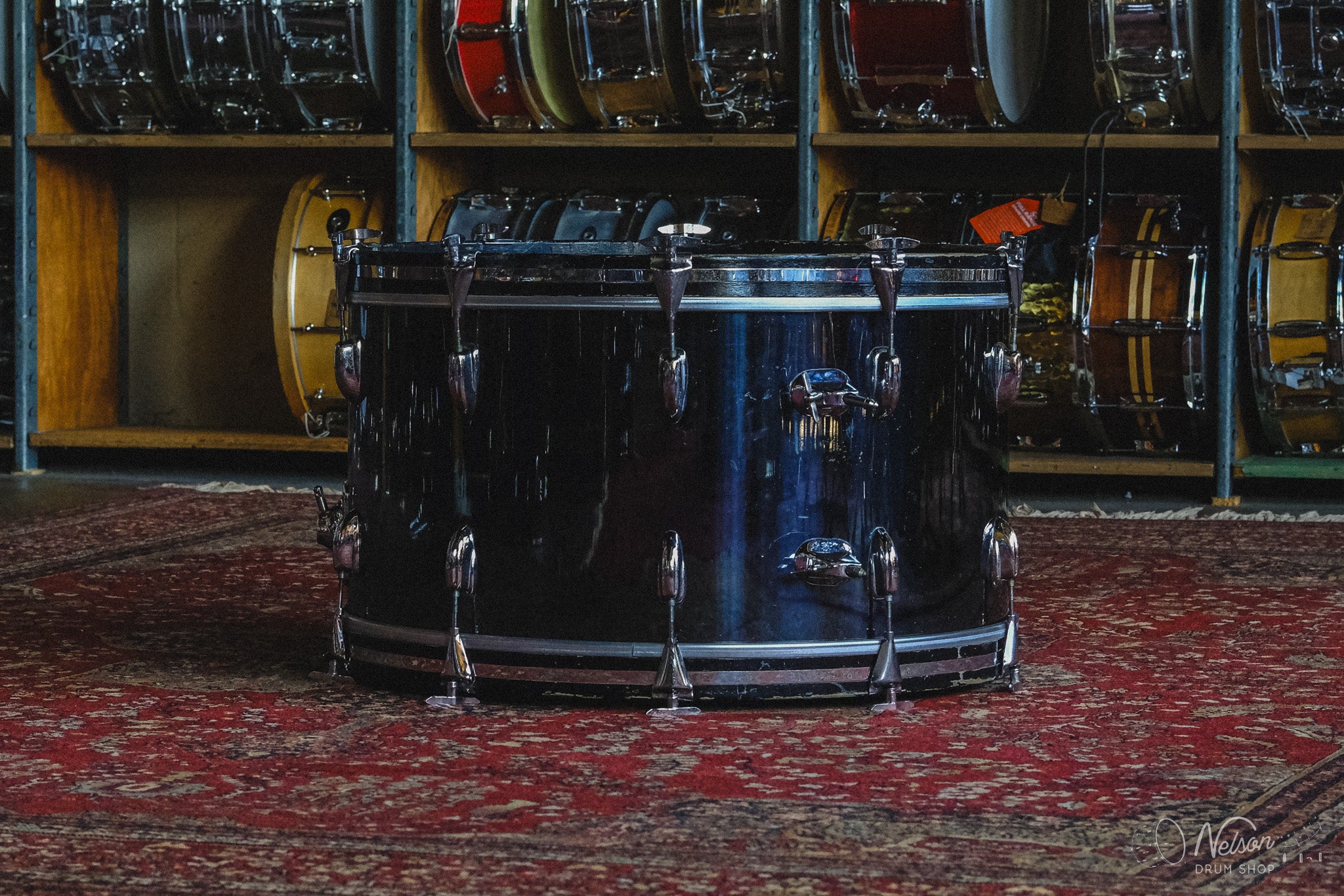 1970s Slingerland 3 ply in Black Chrome - 14x26, 9x13, 16x16