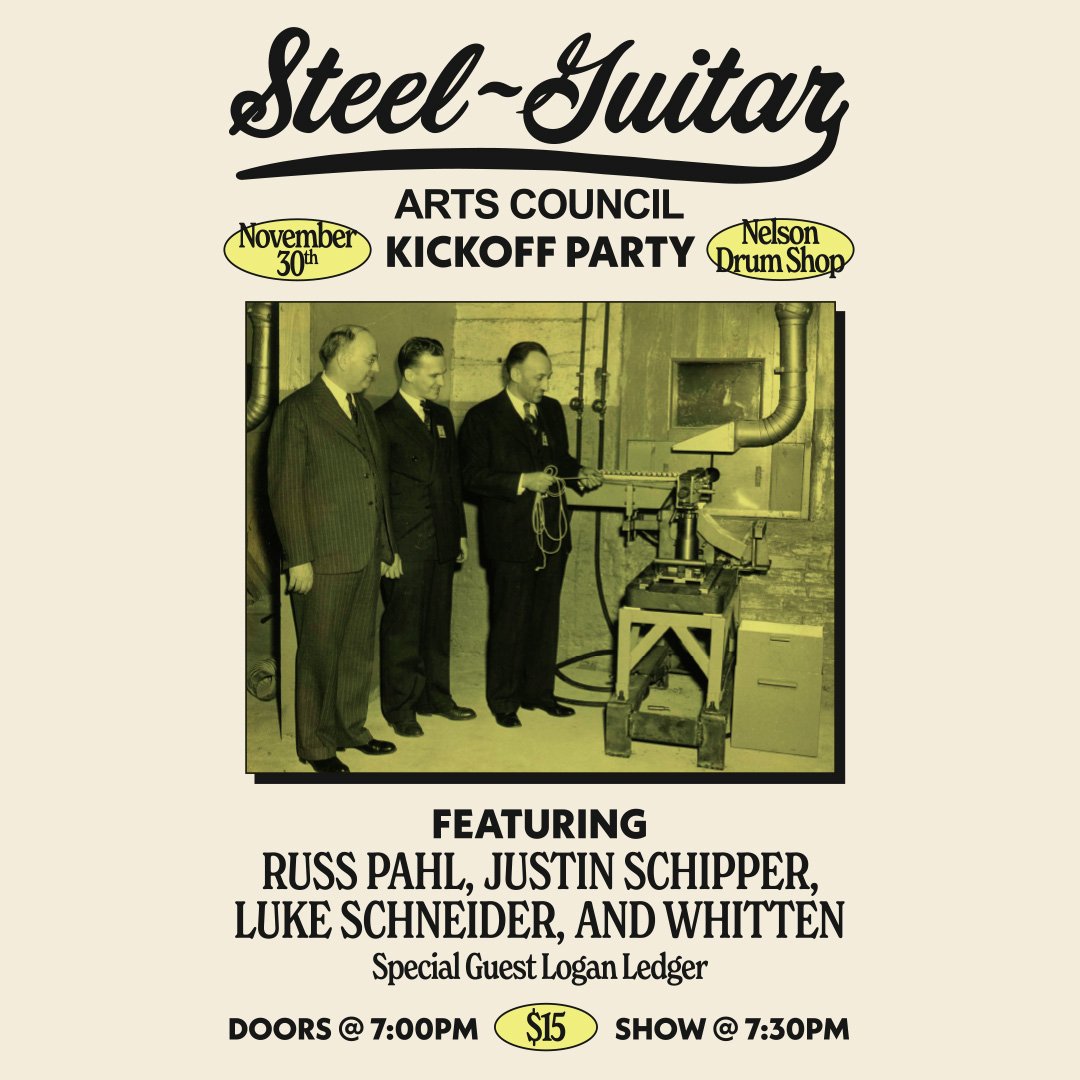 Steel Guitar Arts Council Kick Off Party - Nov 30th at 7:30pm