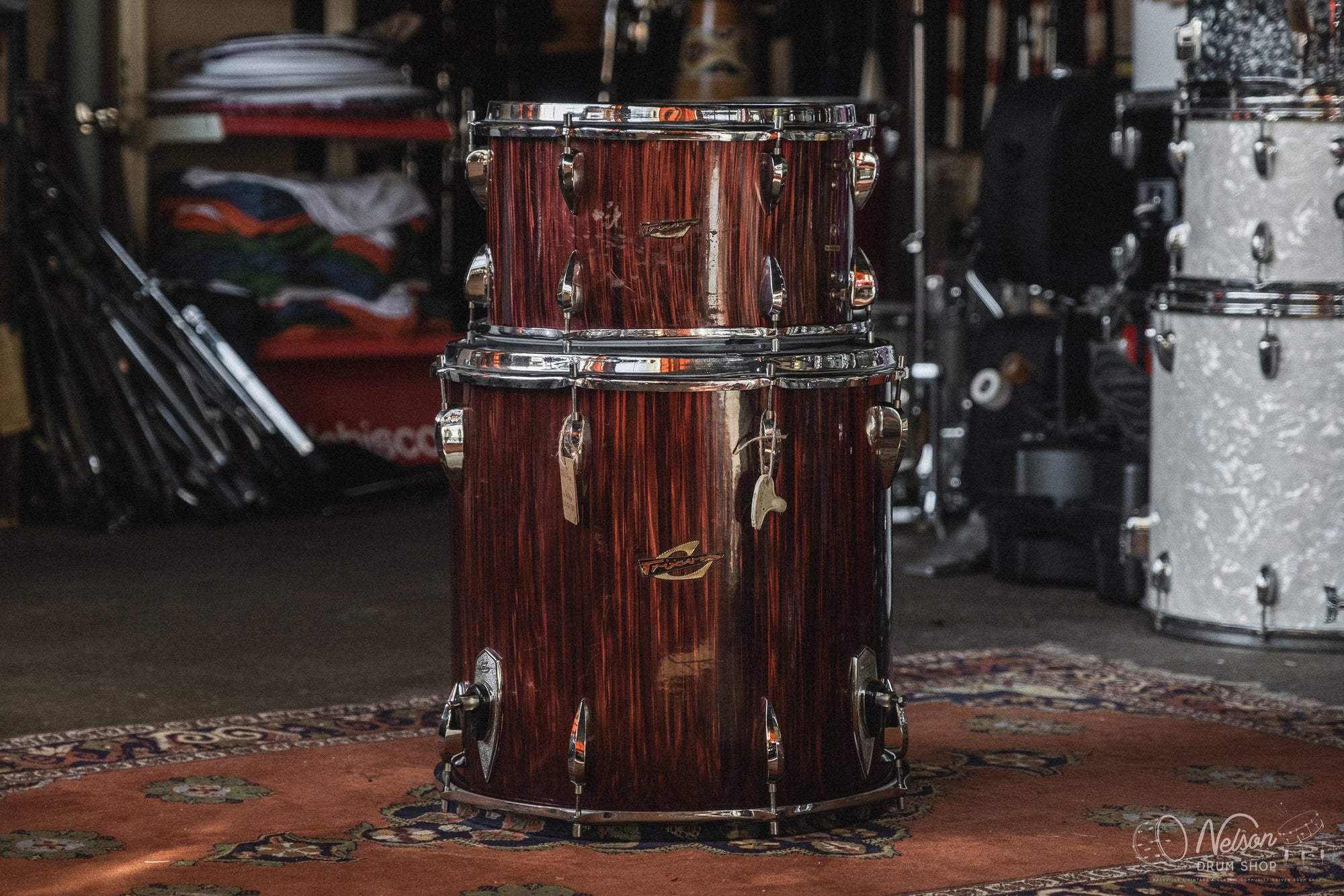 Late 1950/Early 1960s Trixon 'Luxus 0/200' in Red Stripe - 16x20, 8x13, 16x16