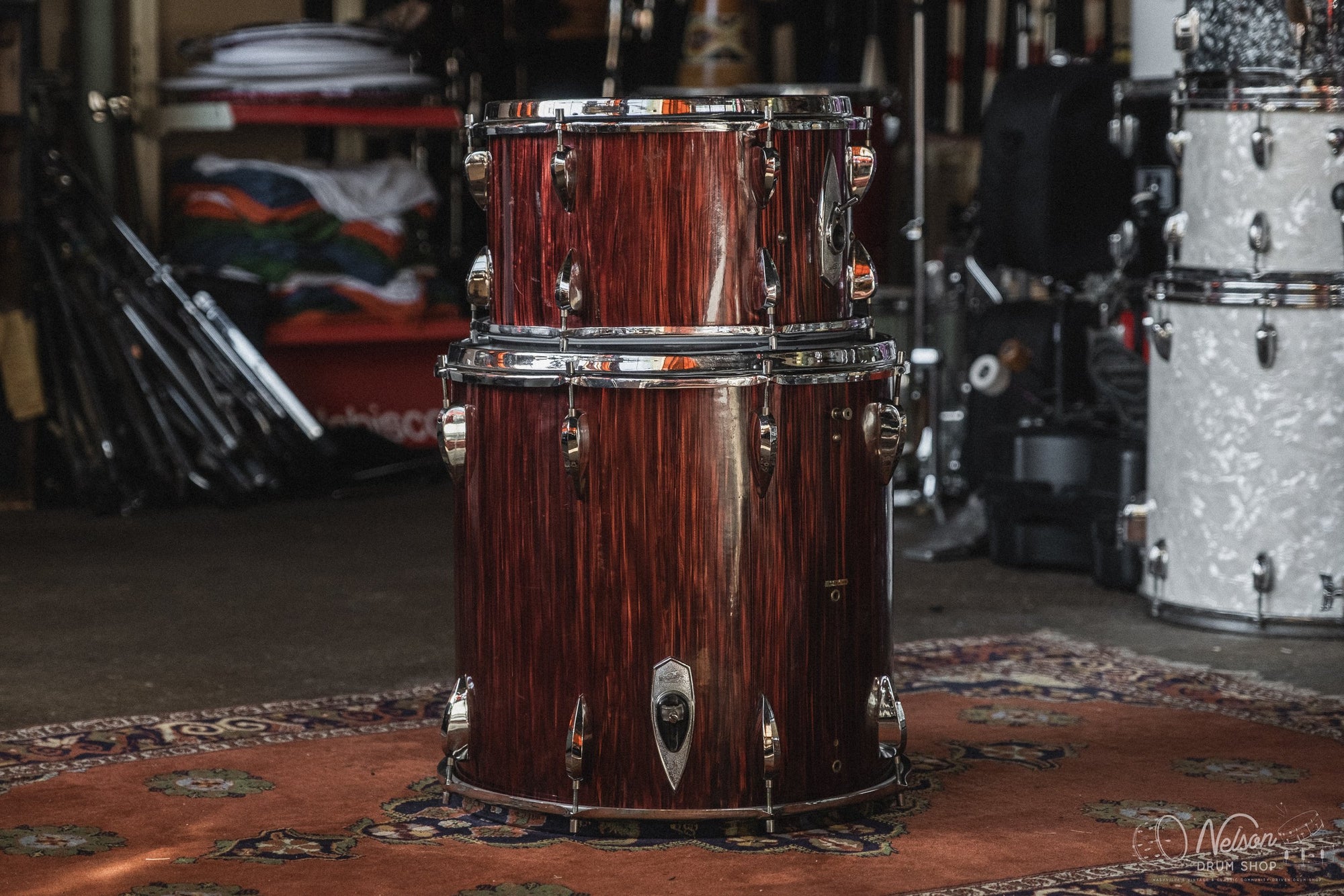 Late 1950/Early 1960s Trixon 'Luxus 0/200' in Red Stripe - 16x20, 8x13, 16x16