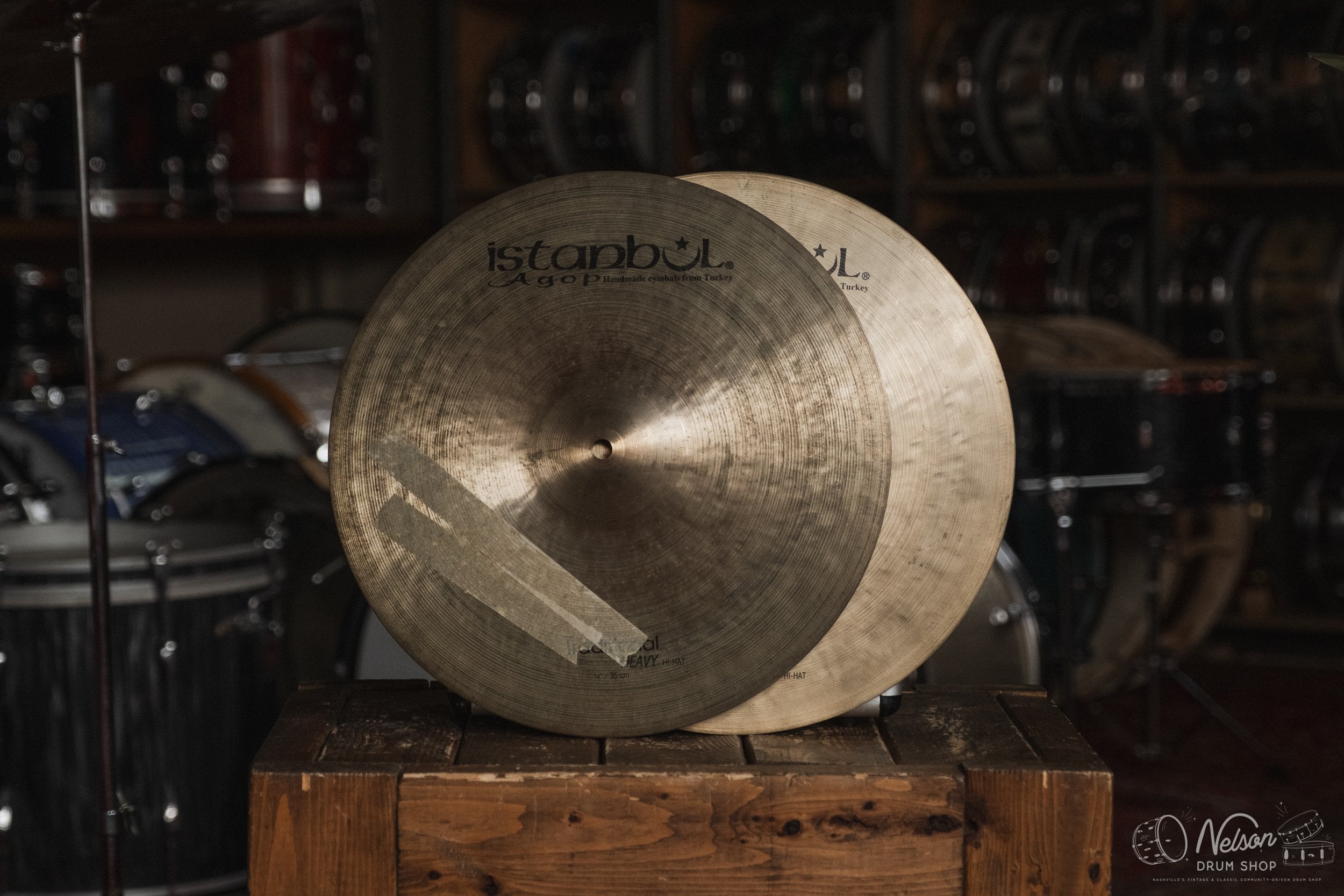 Used Istanbul Agop Traditional Heavy Hi-Hats - 14"