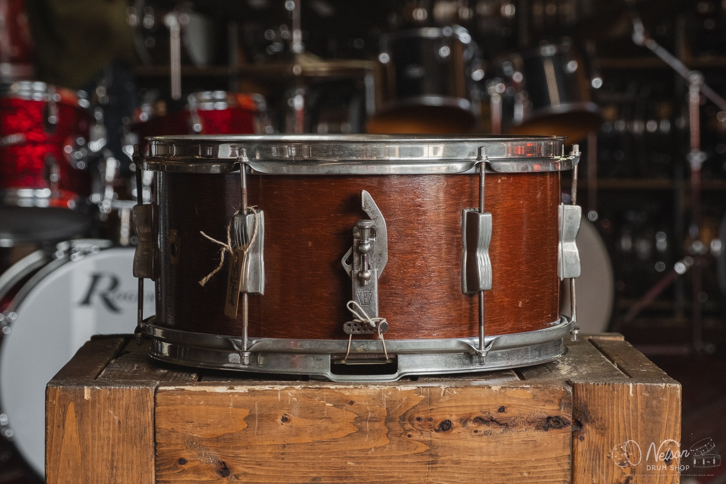 1950's WFL 'Pioneer' in Mahogany Lacquer - 6.5x14