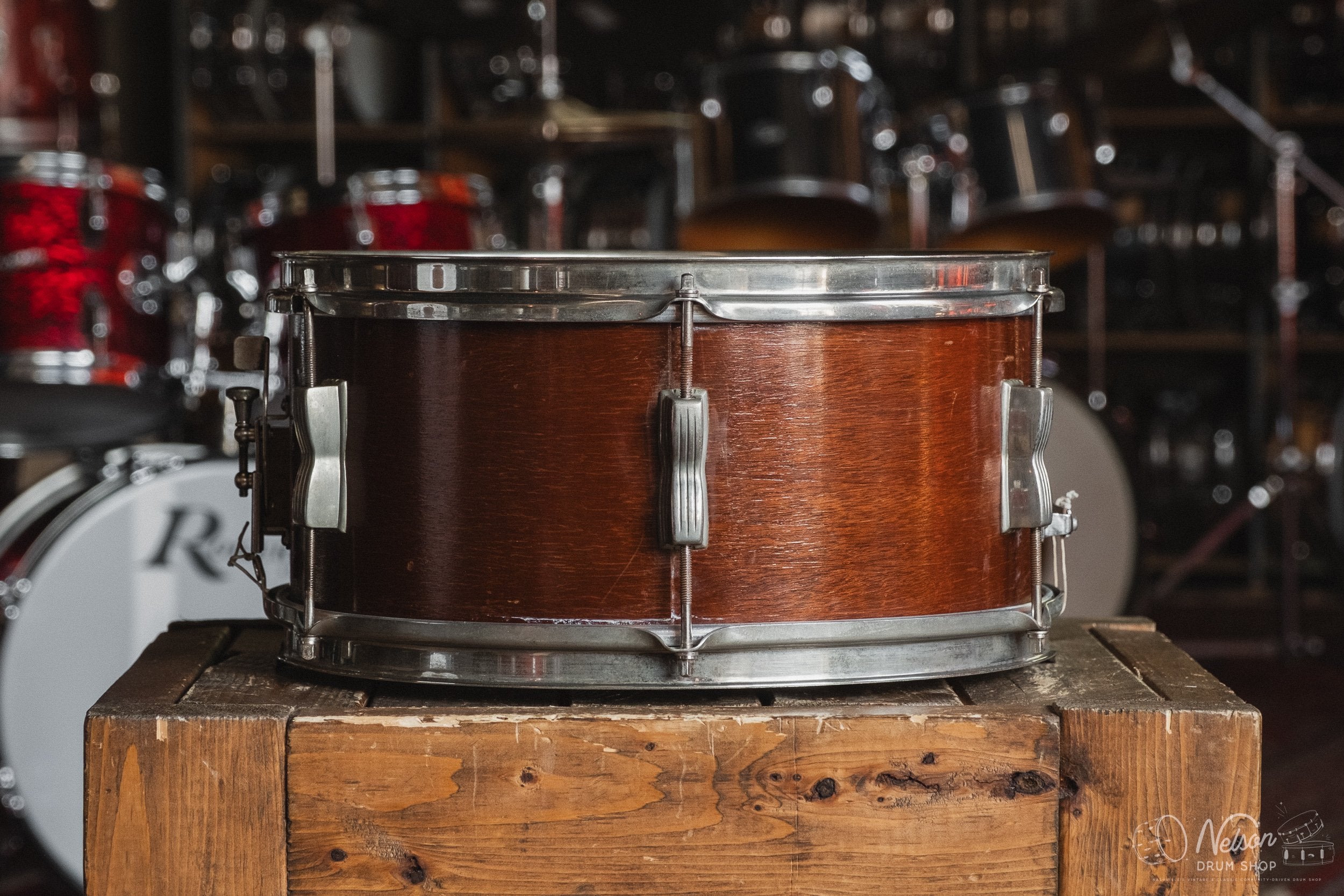 1950's WFL 'Pioneer' in Mahogany Lacquer - 6.5x14