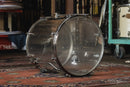 1970s Zicko's Clear Acrylic Floor Tom - 18x18