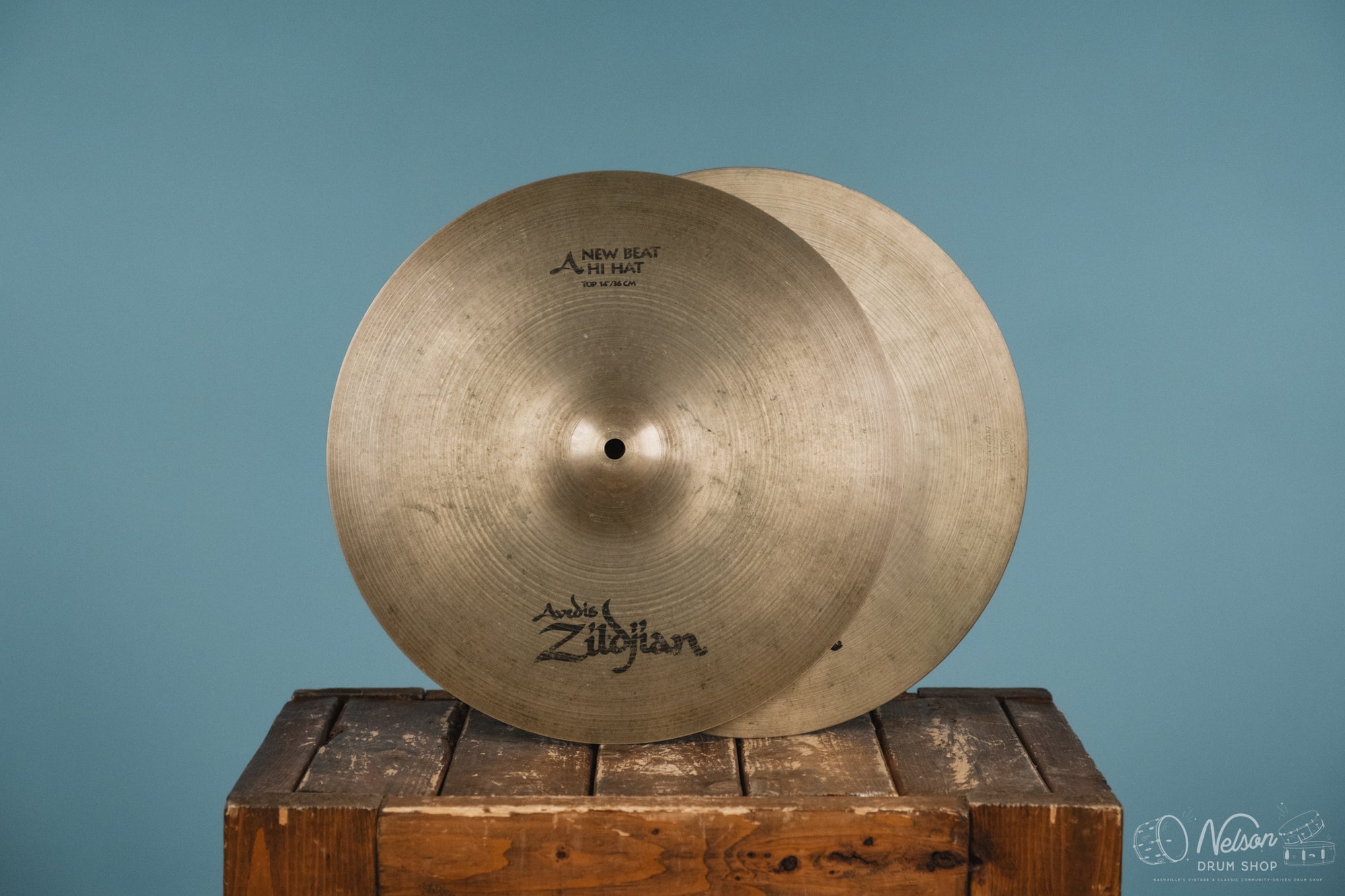 Used Zildjian New Beat Hi Hats - 14"